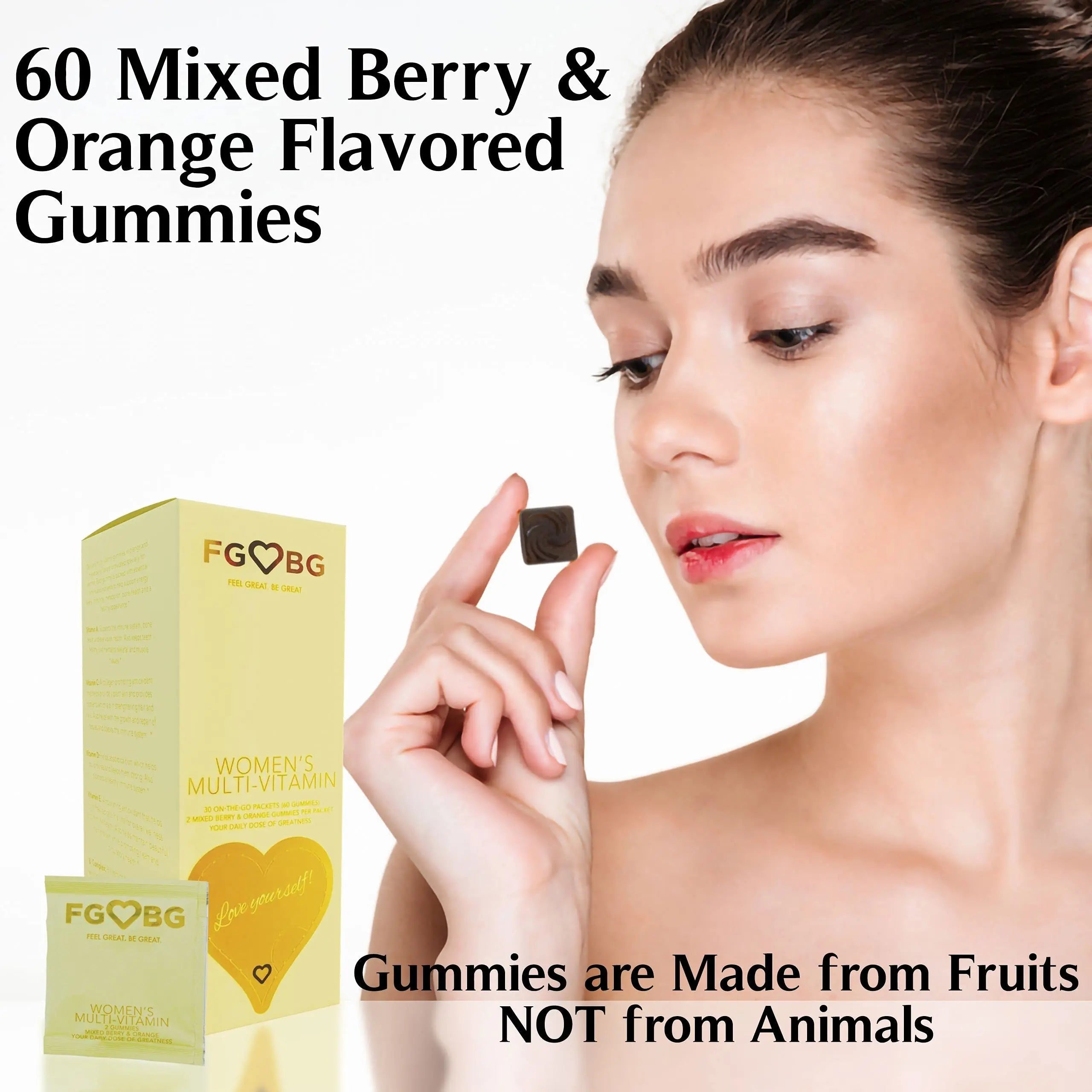 FGBG Women’s Multivitamin Gummies | Vegan All in One Formula | Boost Energy, Brain Function| Cruelty-Free | 30-Day Supply FGBG uk supplements