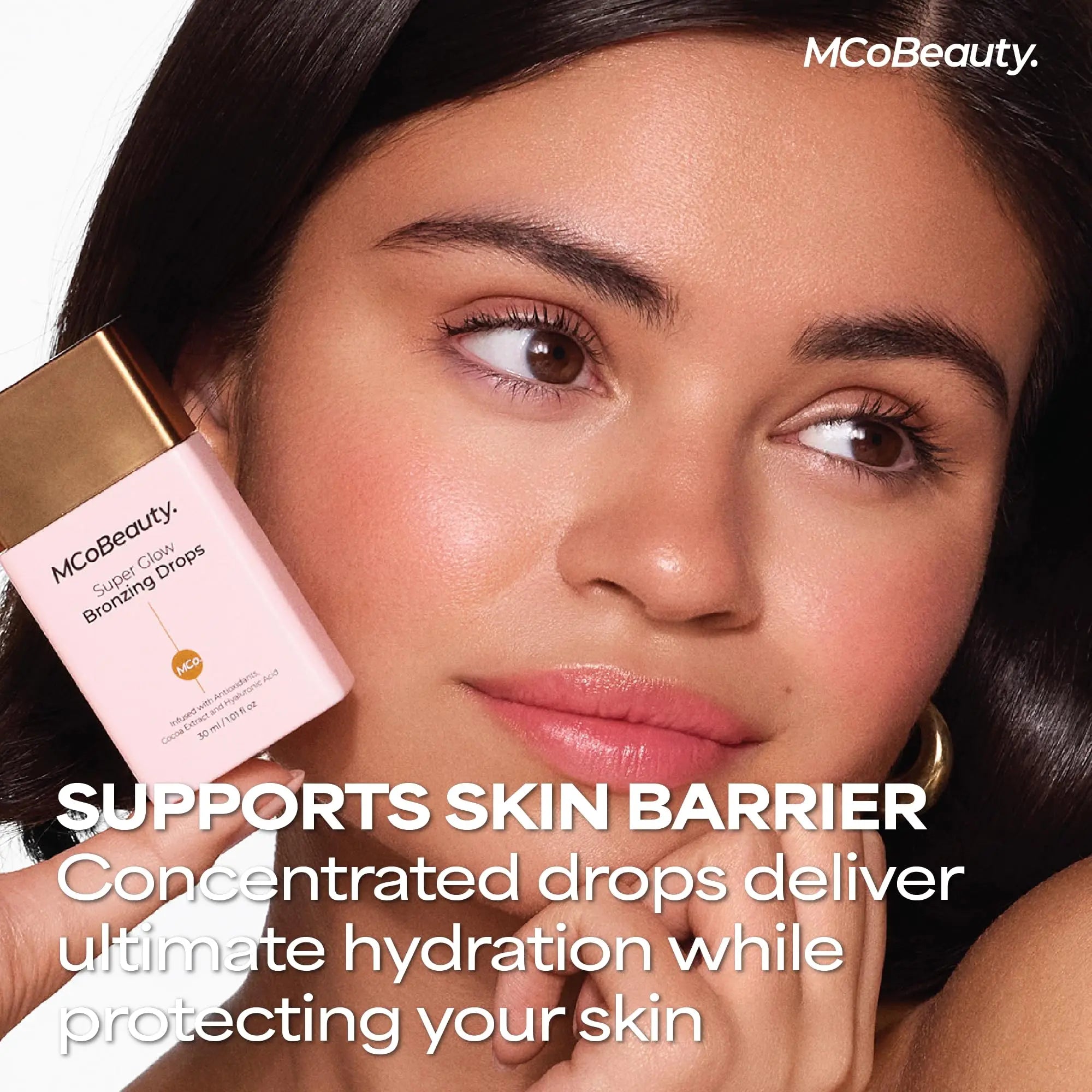 MCoBeauty - Super Glow Bronzing Drops - Effortless Face Tan with Shimmer Formula - Face Care, Bronze Drops - Contains Hyaluronic Acid, White Tea Extract, Cocoa Extract and More MCoBeauty uk supplements