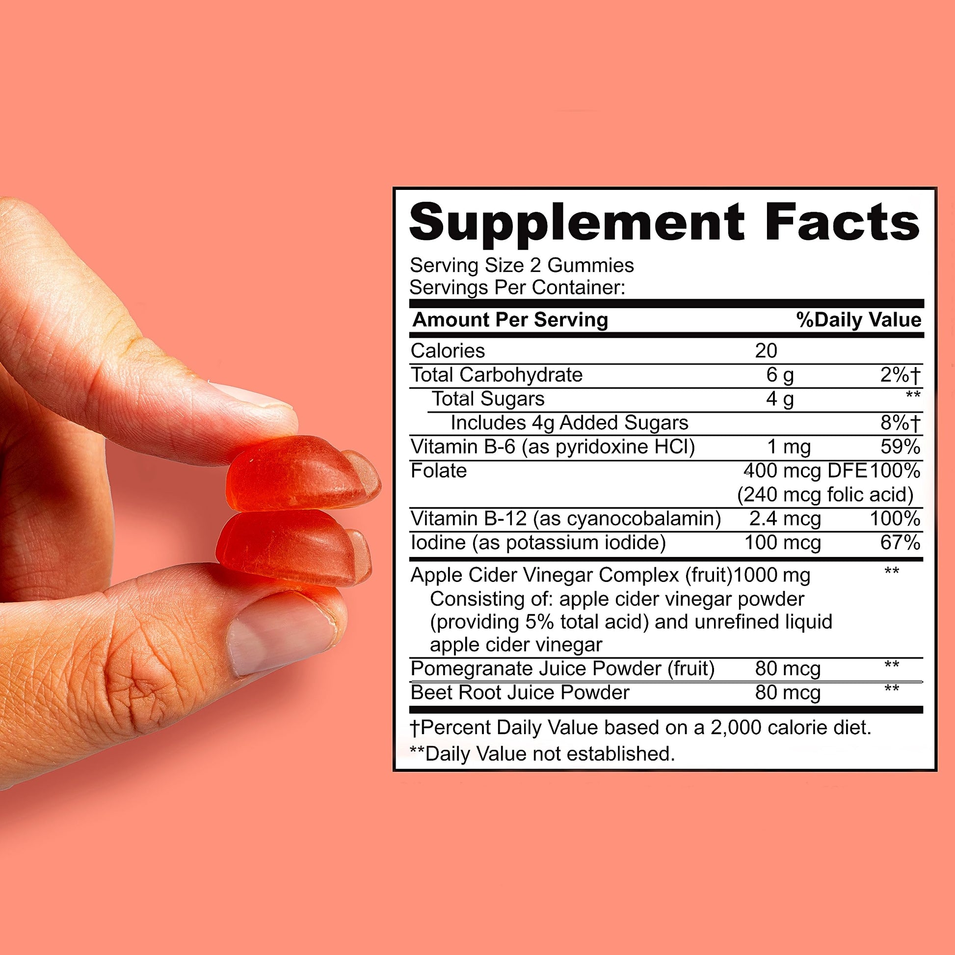 Willprov Health Apple Cider Vinegar Gummies - 1000mg ACV with Mother for Metabolism Willprov Health uk supplements