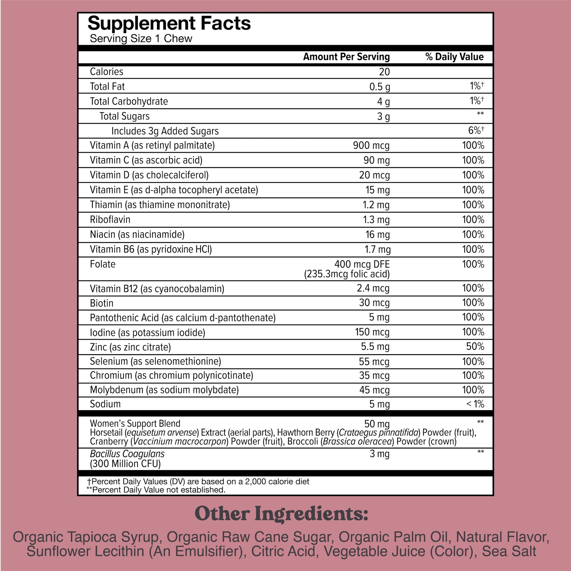 Chewsy Women's Multivitamin Chews, Immune & Energy Support, Vitamins C, B12, A, D, E CHEWSY uk supplements
