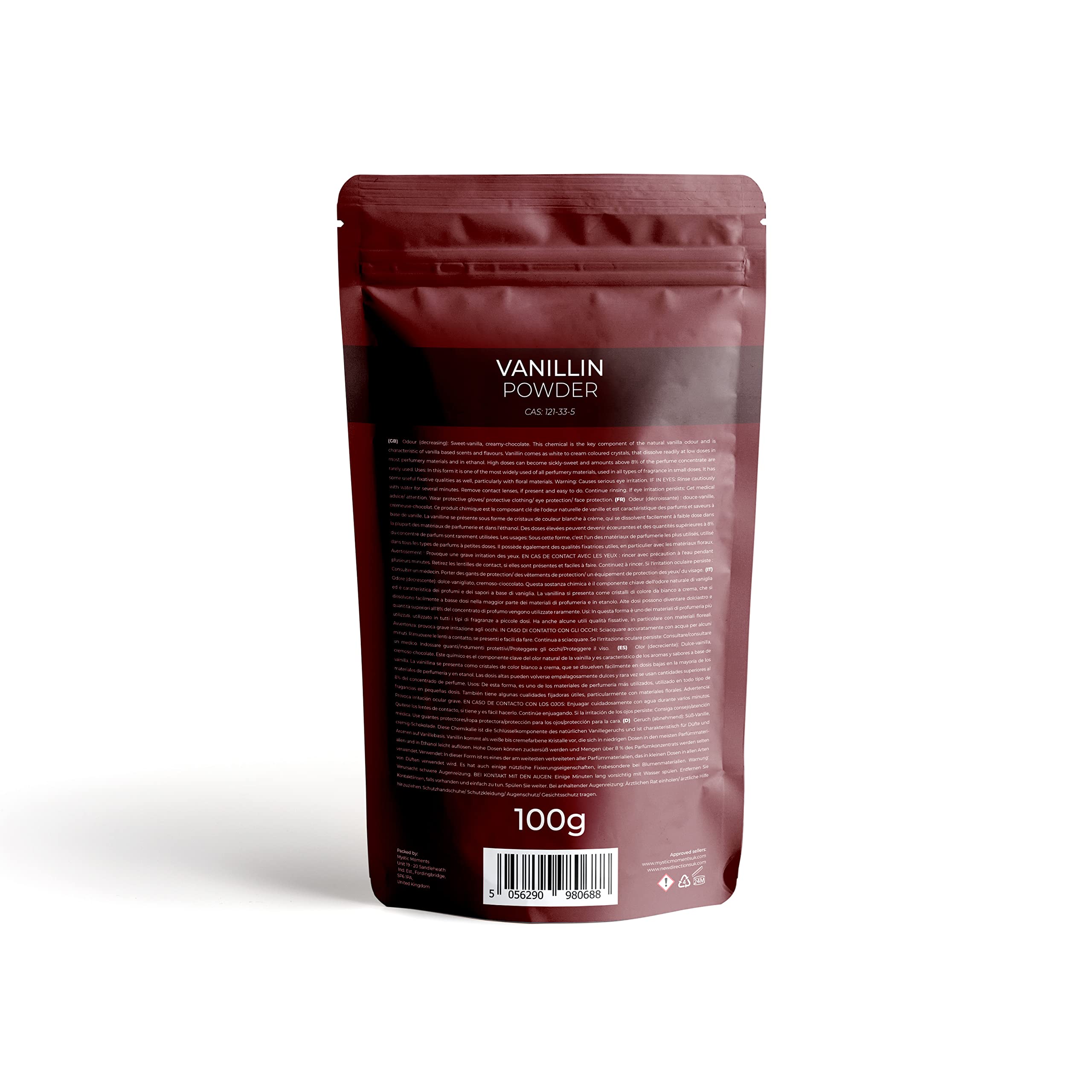 Mystic Moments | Vanillin - 100g Mystic Moments uk supplements
