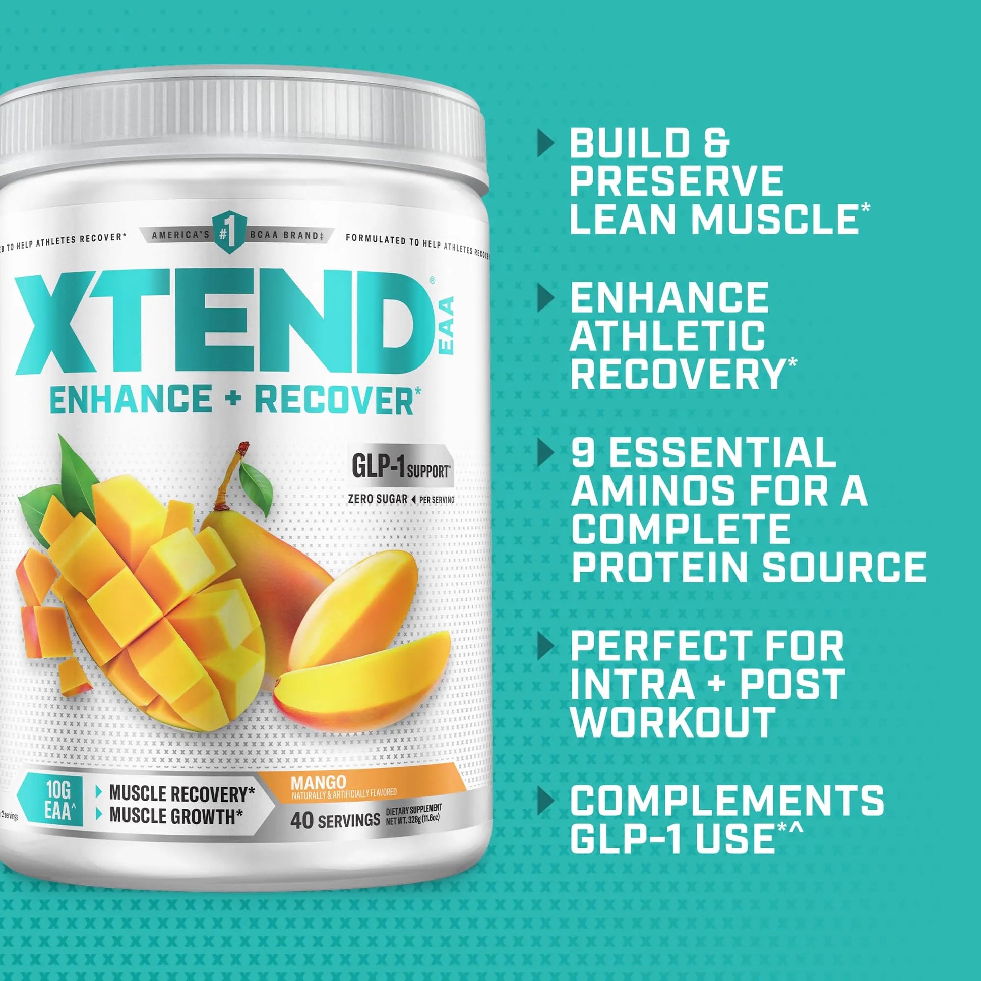 Xtend EAA + BCAA Powder for Muscle Recovery & Lean Muscle Growth, 9 Essential Amino Acids for Intra Workout or Post Workout Recovery Xtend uk supplements