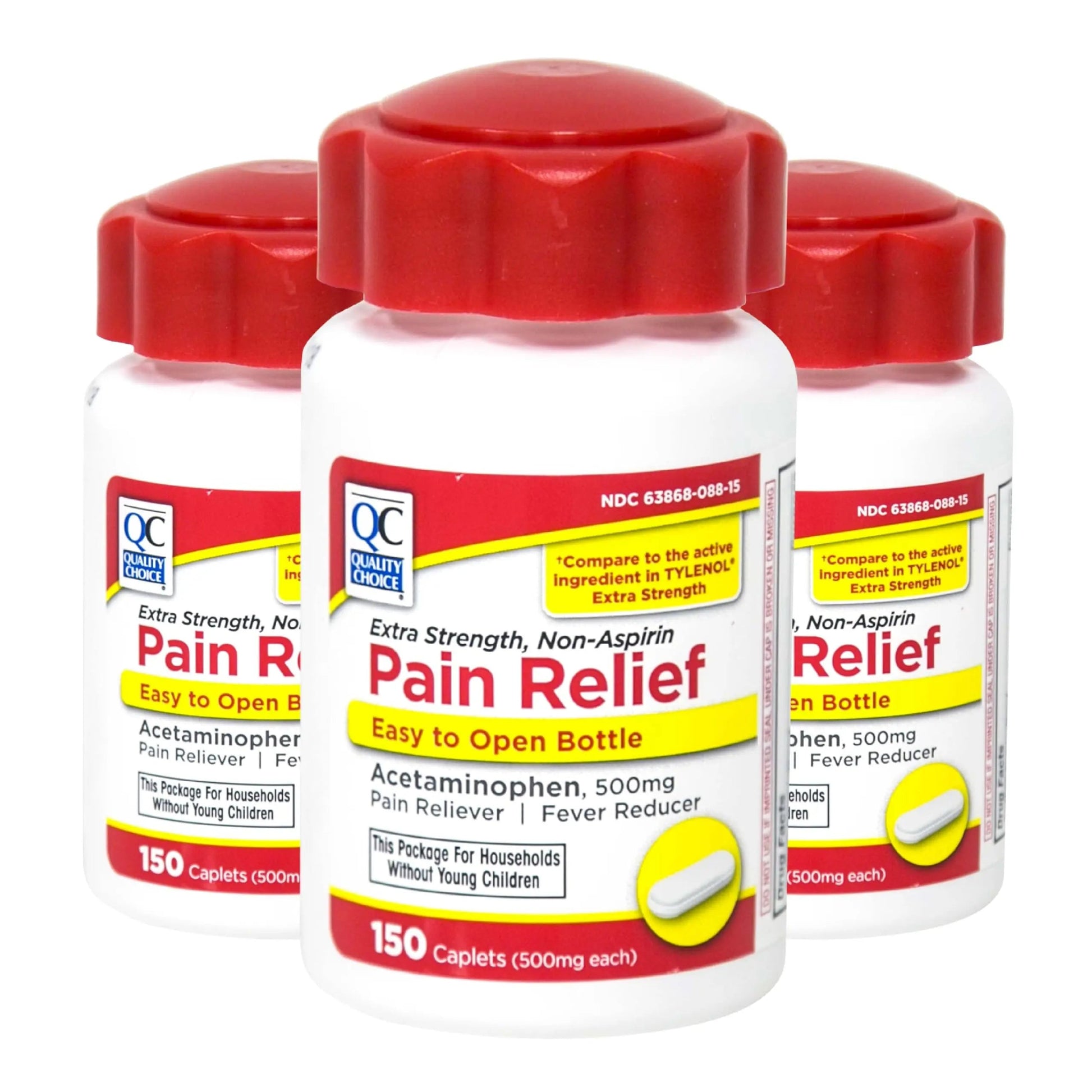 Quality Choice Easy Open Extra Strength Pain Relief, Acetaminophen 500mg Extra Strength, Pain Reliever and Fever Reducer for Headache, Backache, Toothache and Muscle Aches, 150 Count Bottle. Quality Choice uk supplements