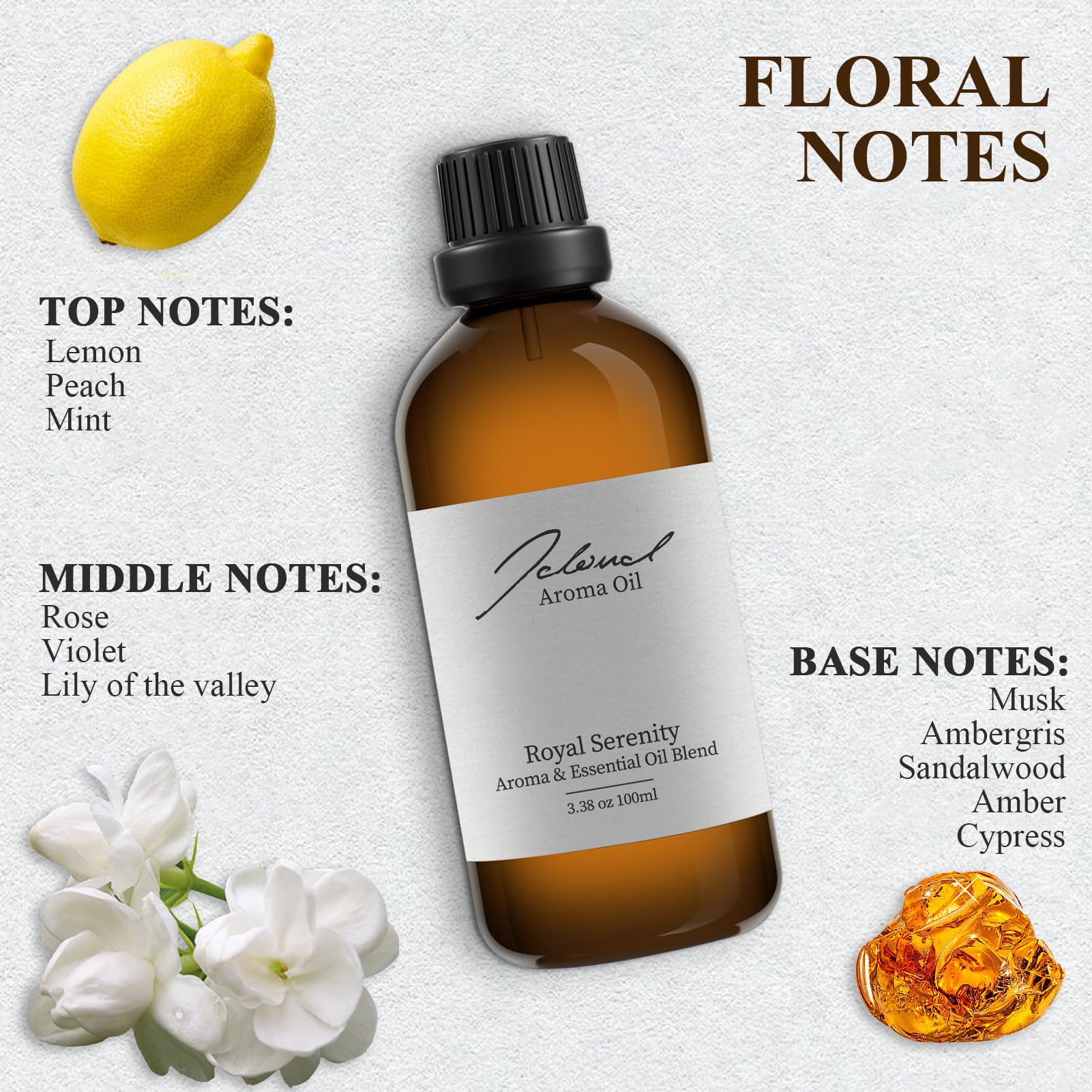 JCLOUD Royal Serenity Essential Oil Inspired by Ritz-Carlton Hotel | Hotel Collection - Pure Aromatherapy JCLOUD uk supplements