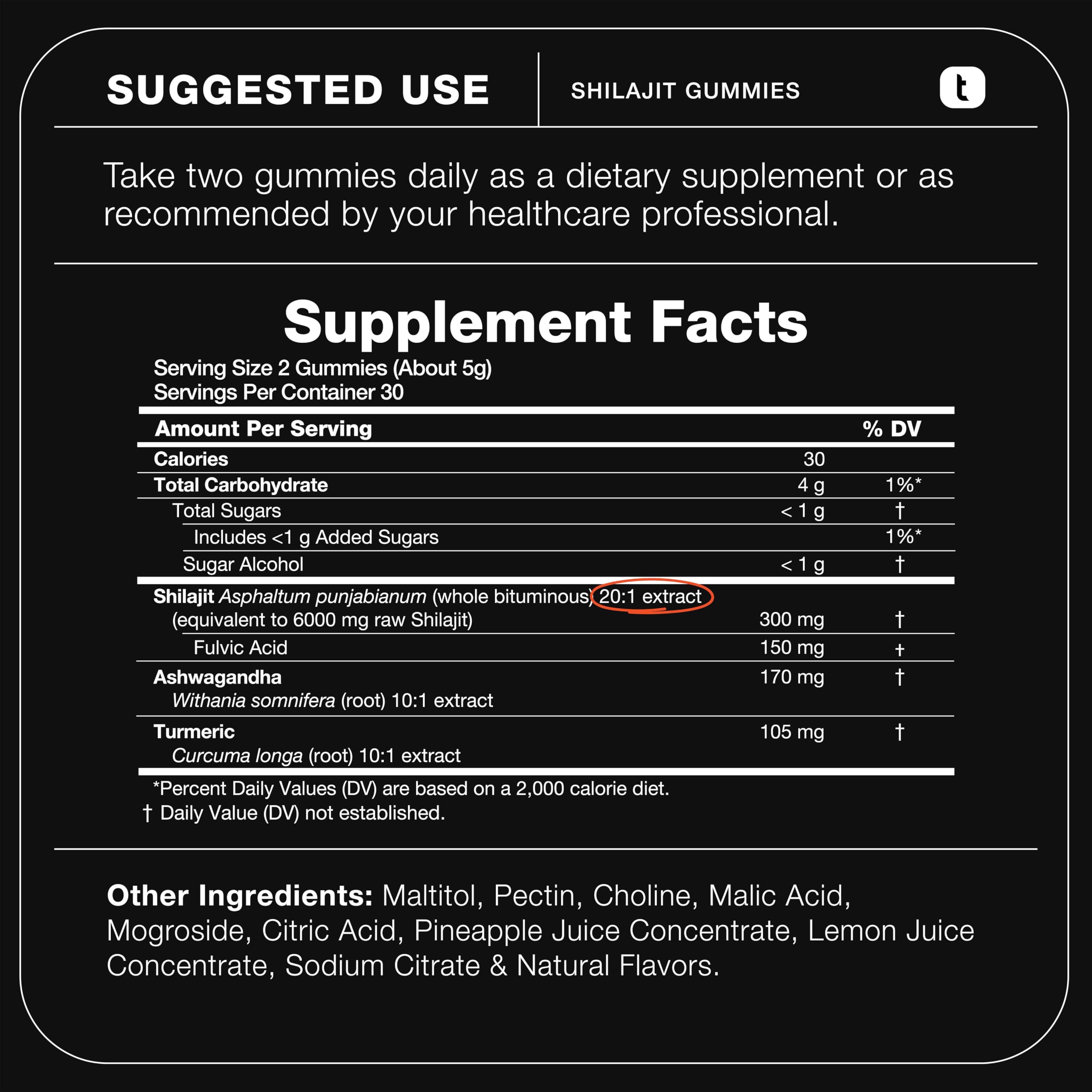 Shilajit Gummies 6000mg Equivalent (3X Stronger) – Himalayan Sourced + Ashwagandha + Turmeric – Lab Tested Toniiq uk supplements