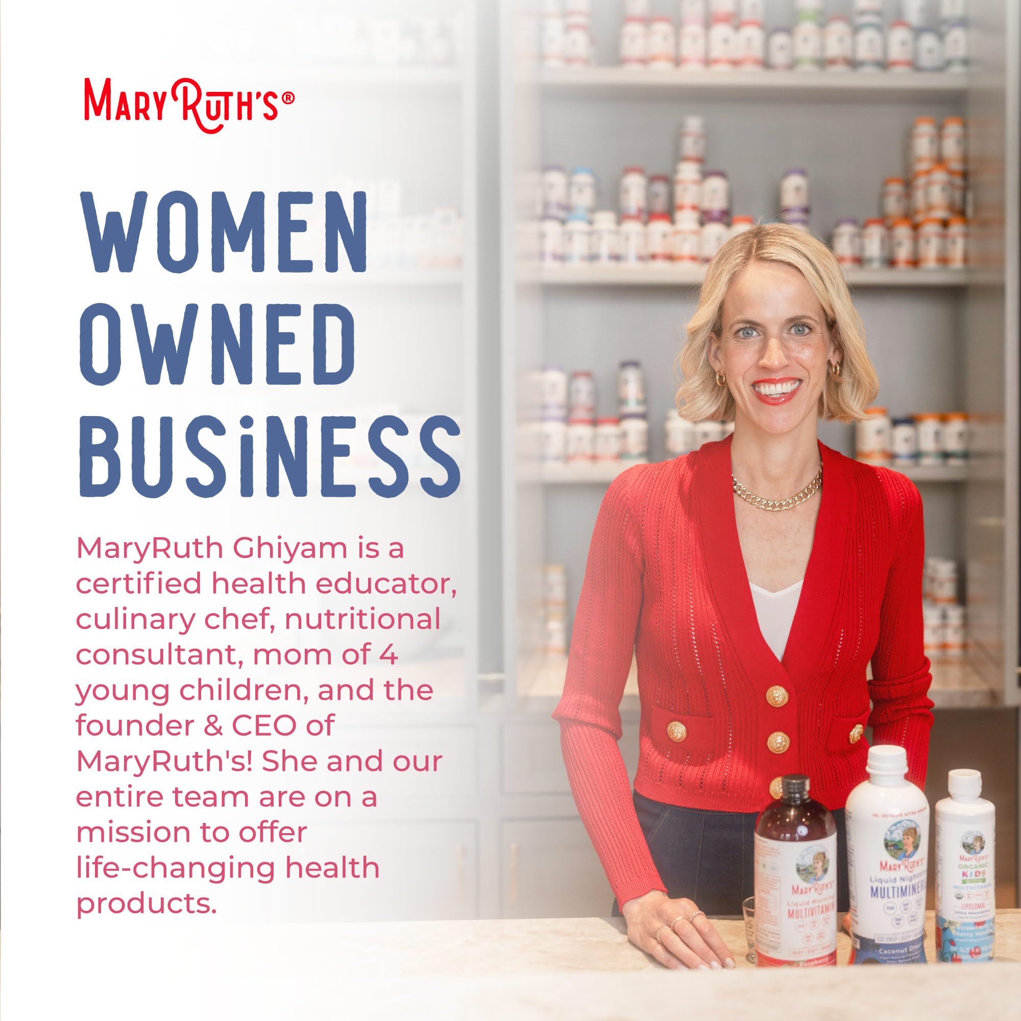 MARYRUTH'S Postnatal & Prenatal Vitamins for Women | Sugar Free | Selenium | Folate | Vegan | Non-GMO | Gluten Free | 32oz MARYRUTH'S uk supplements