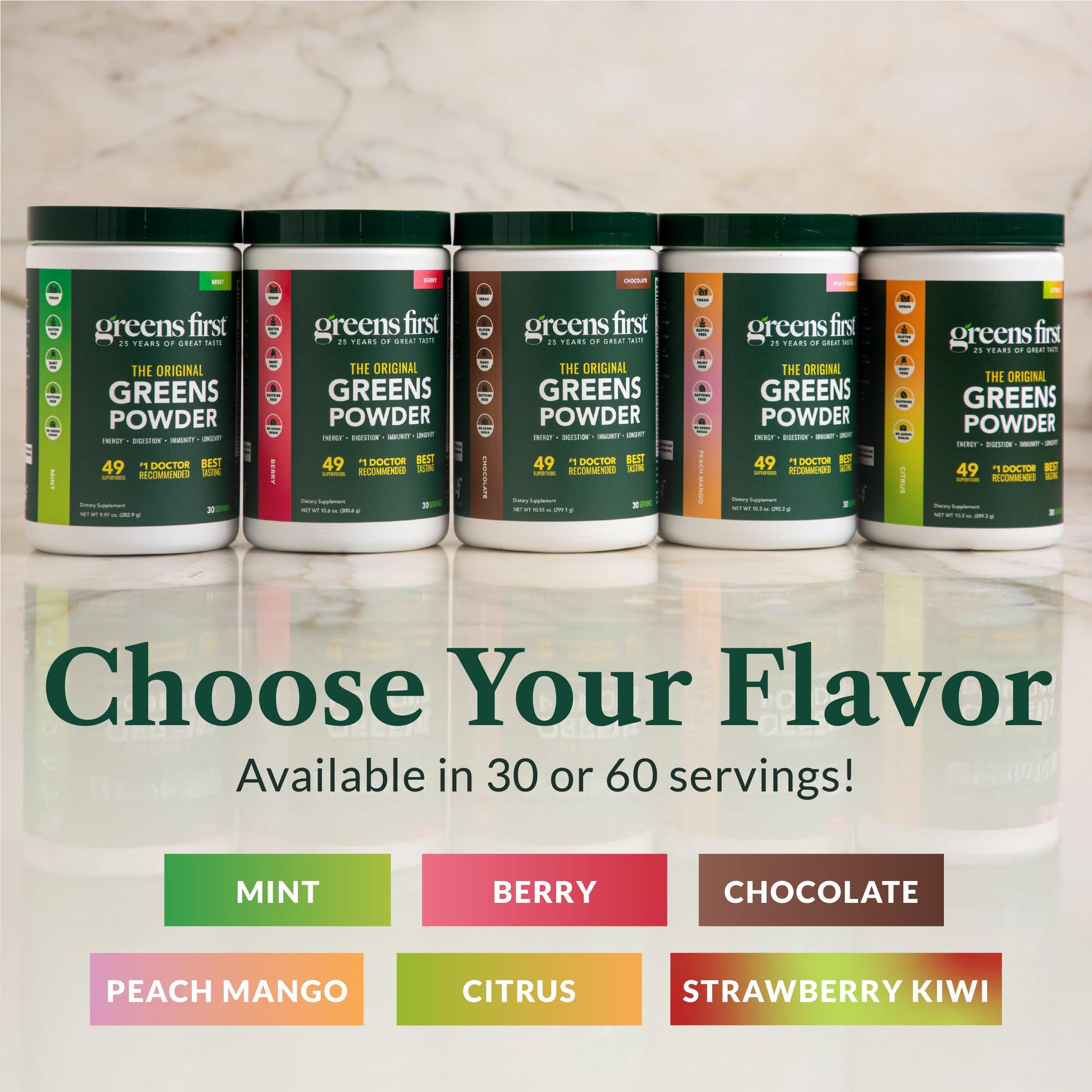 Greens First Original Greens Powder - 49 Superfoods - Organic Fruits & Veggies - Prebiotics, Probiotics & Digestive Enzymes - Antioxidant Smoothie - Dairy Free, Vegan & Non-GMO (Mint, 30 Servings) Greens First uk supplements