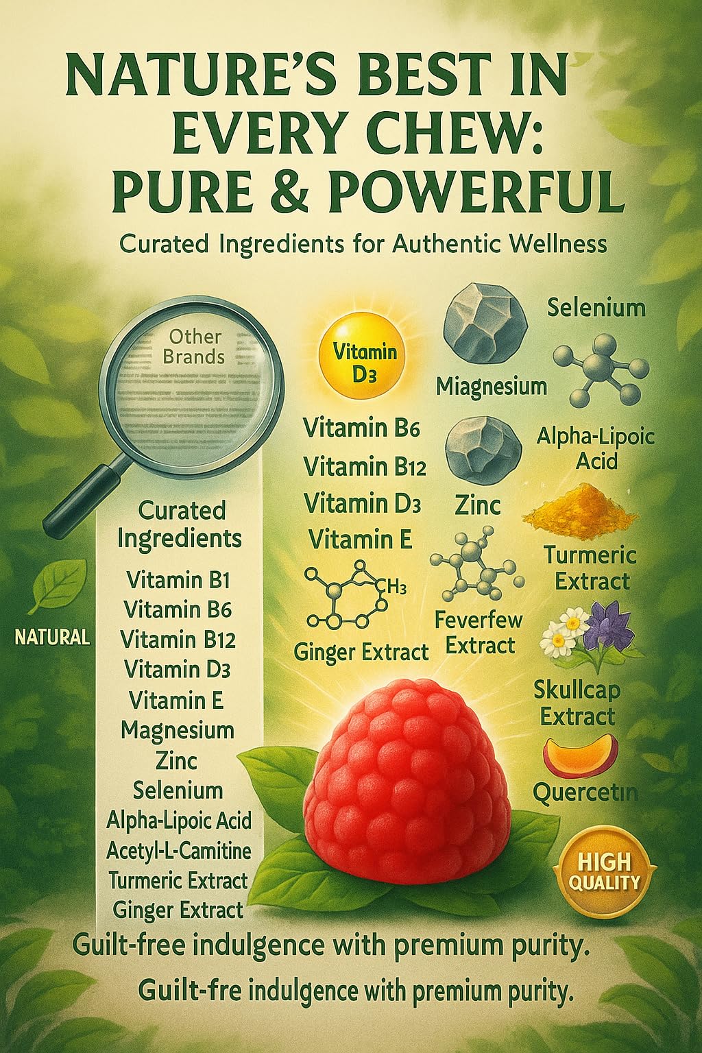 Sugar Free Neuropathy Support Gummies for Nerve – Enhanced Nerve Health, Regeneration, Cognitive Support with Vitamin B1, B6, B12, Magnesium, ALA, Turmeric, CoQ10 & More NutraPerfecto uk supplements
