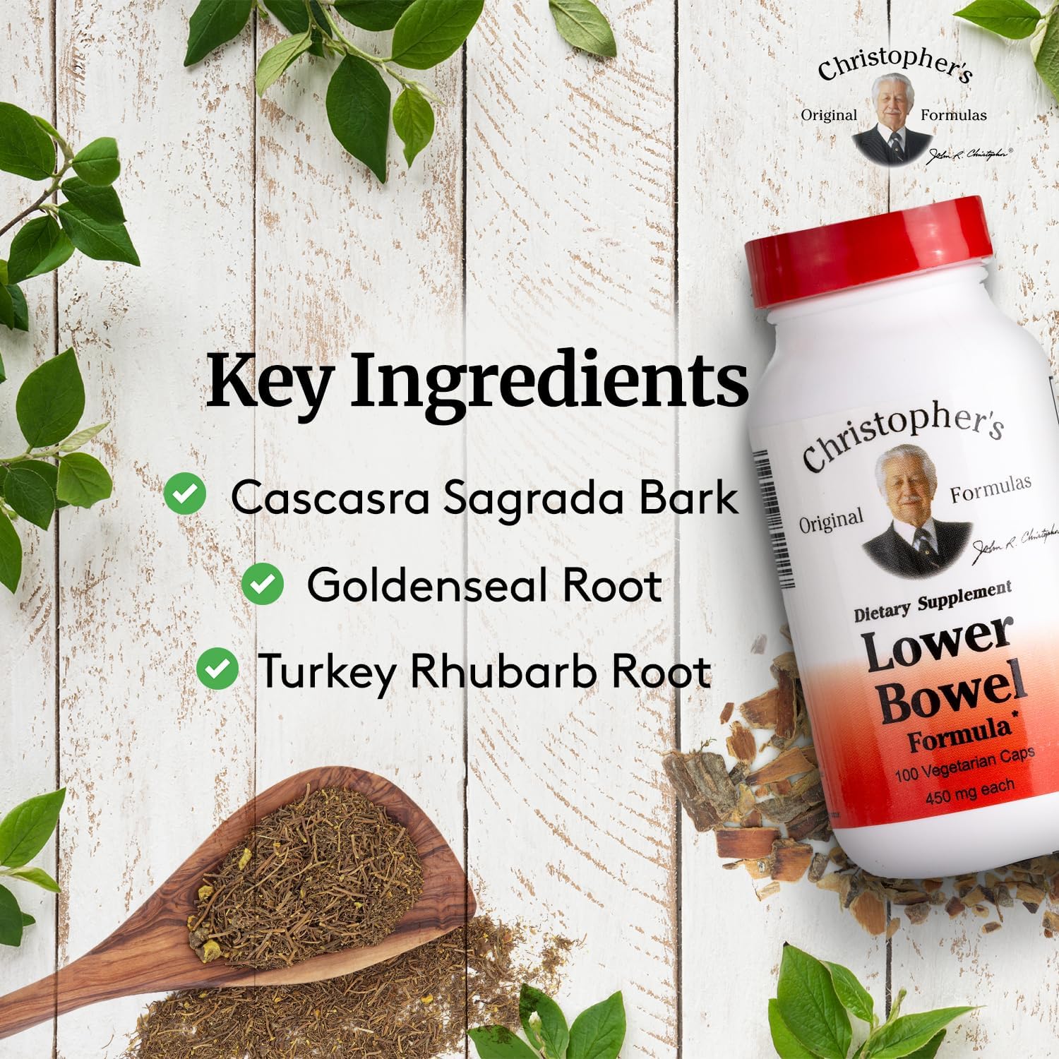 Christopher's Original Formulas Lower Bowel Formula 100 Vcaps Christopher's Original Formulas uk supplements