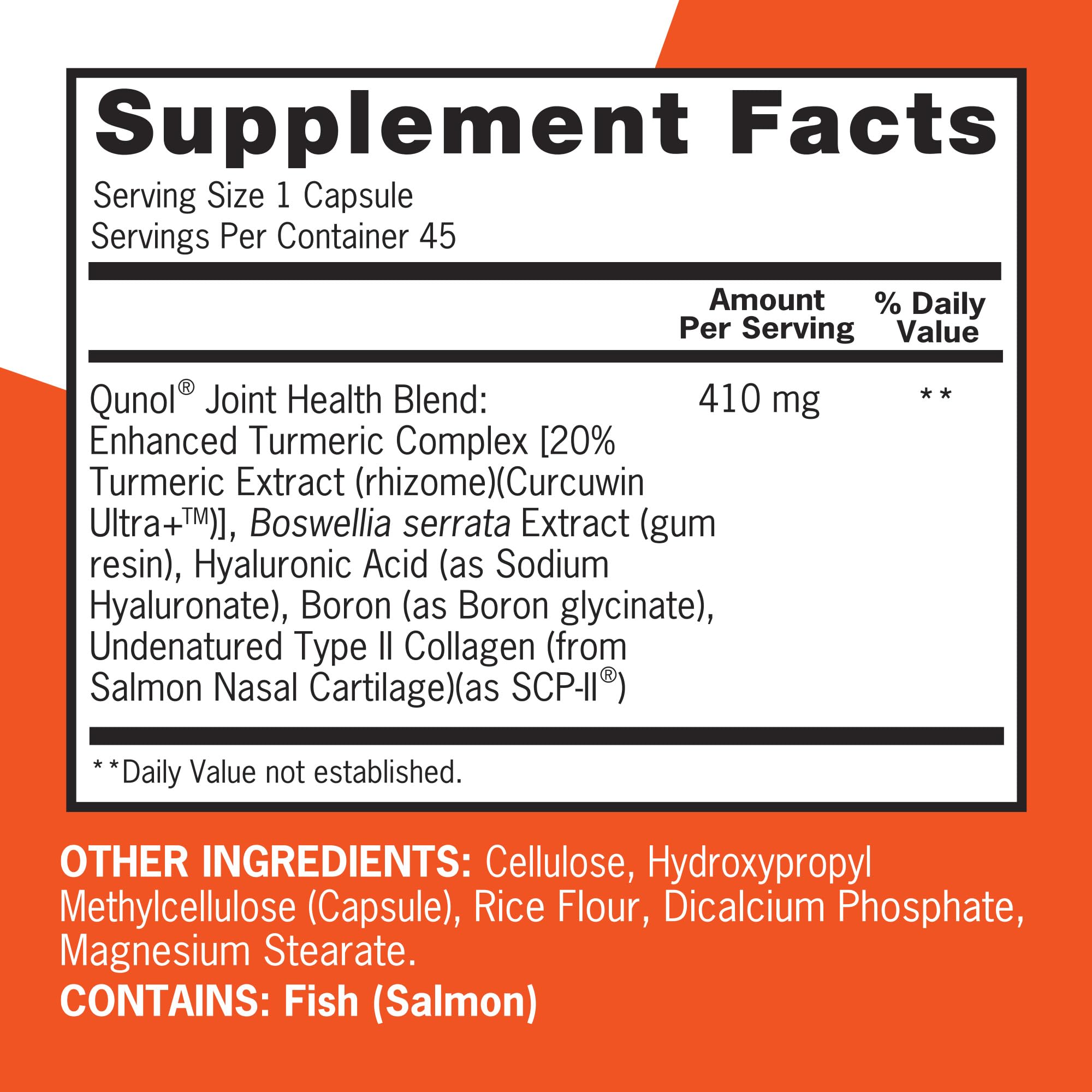 Qunol 5-in-1 Joint Support Supplement, Fast Acting, One Pill Dose, Support Healthy Inflammation Response & Discomfort Caused by Overuse of Joints, Alternative to Glucosamine Chondroitin MSM, 45 Count Qunol uk supplements