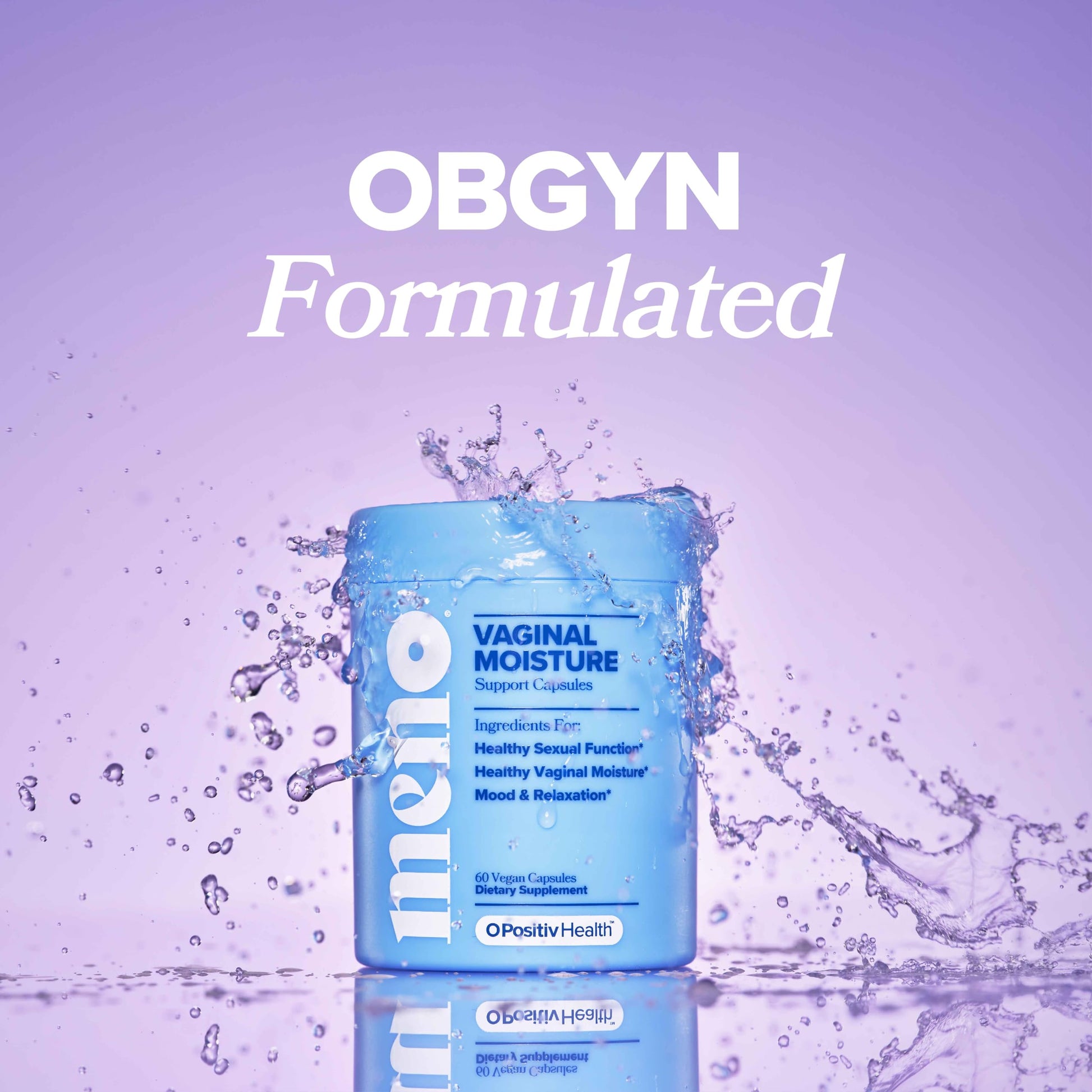 MENO Vaginal Moisture Support Capsules – OBGYN-Formulated to Support Healthy Vaginal Moisture, Mood & Relaxation – Hormone-Free Supplements with Maca Root & Fenugreek Seed Extract – 30 Servings O Positiv uk supplements