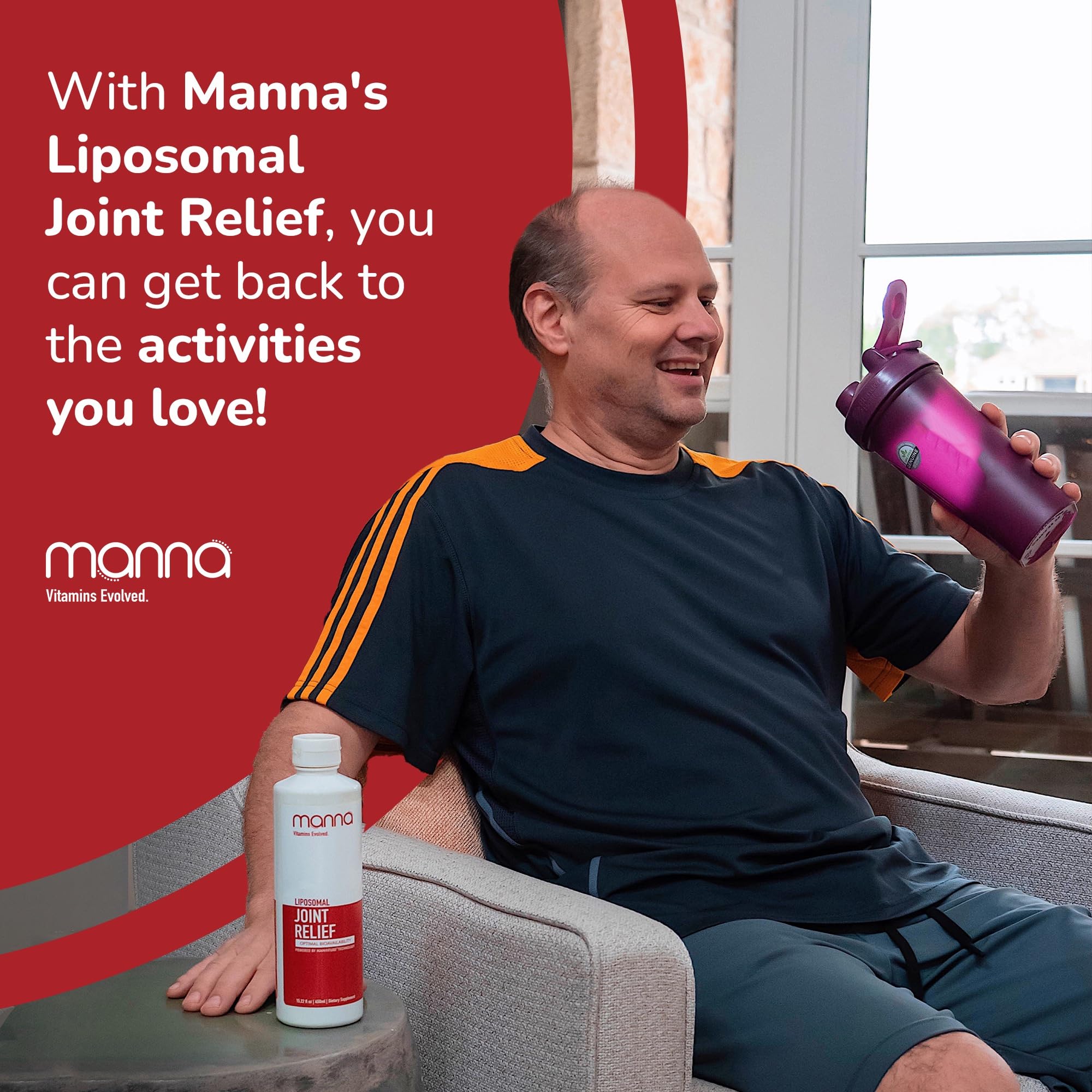 Manna Vitamins Evolved Liposomal Joint Relief Supplement for Women, Men Includes Curcumin, Glucosamine, Chondroitin, Quercetin for Joint Health, Swelling, Aches, Increase Range of Motion, Mobility Manna Vitamins Evolved uk supplements