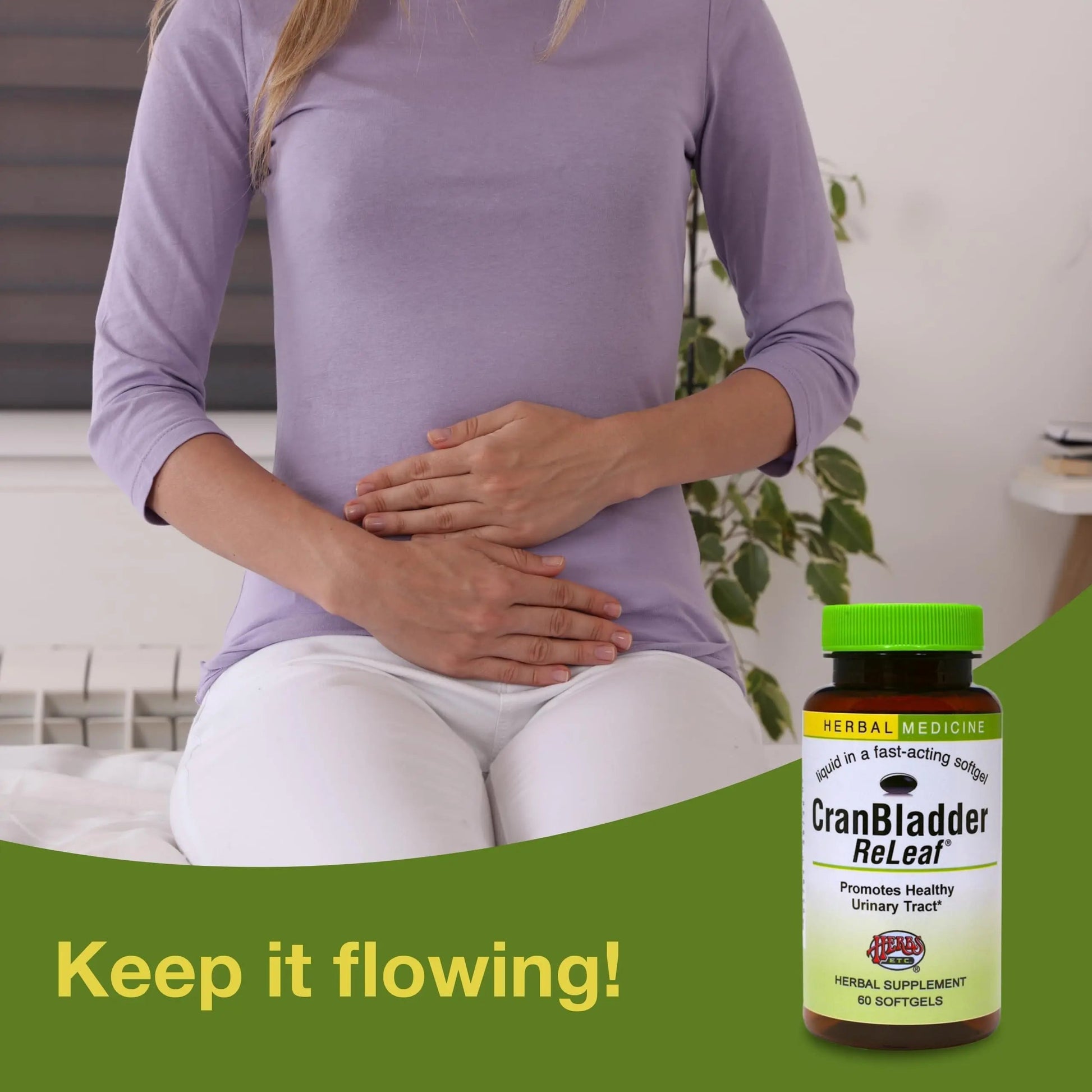 Herbs Etc. CranBladder ReLeaf Softgels - Bladder Health Support - Natural Supplement Formula to Aid Urinary Health & Comfort - Optimal Urinary Support with Cranberry - 60 Softgels (60 Servings) Herbs Etc. uk supplements