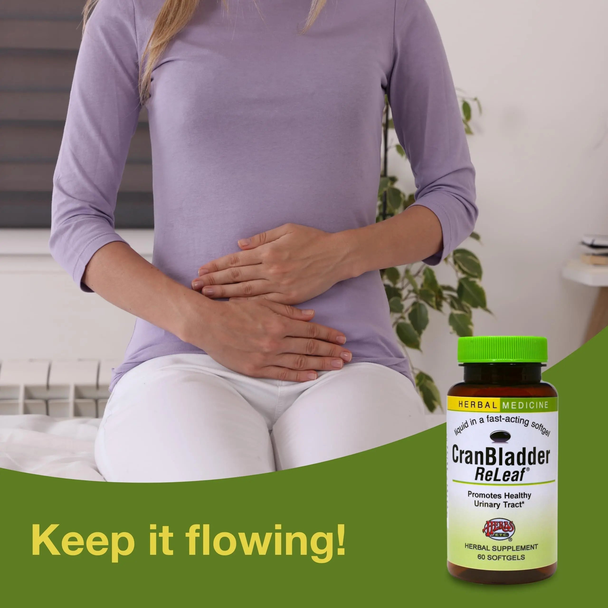 Herbs Etc. CranBladder ReLeaf Softgels - Bladder Health Support - Natural Supplement Formula to Aid Urinary Health & Comfort - Optimal Urinary Support with Cranberry - 60 Softgels (60 Servings) Herbs Etc. uk supplements