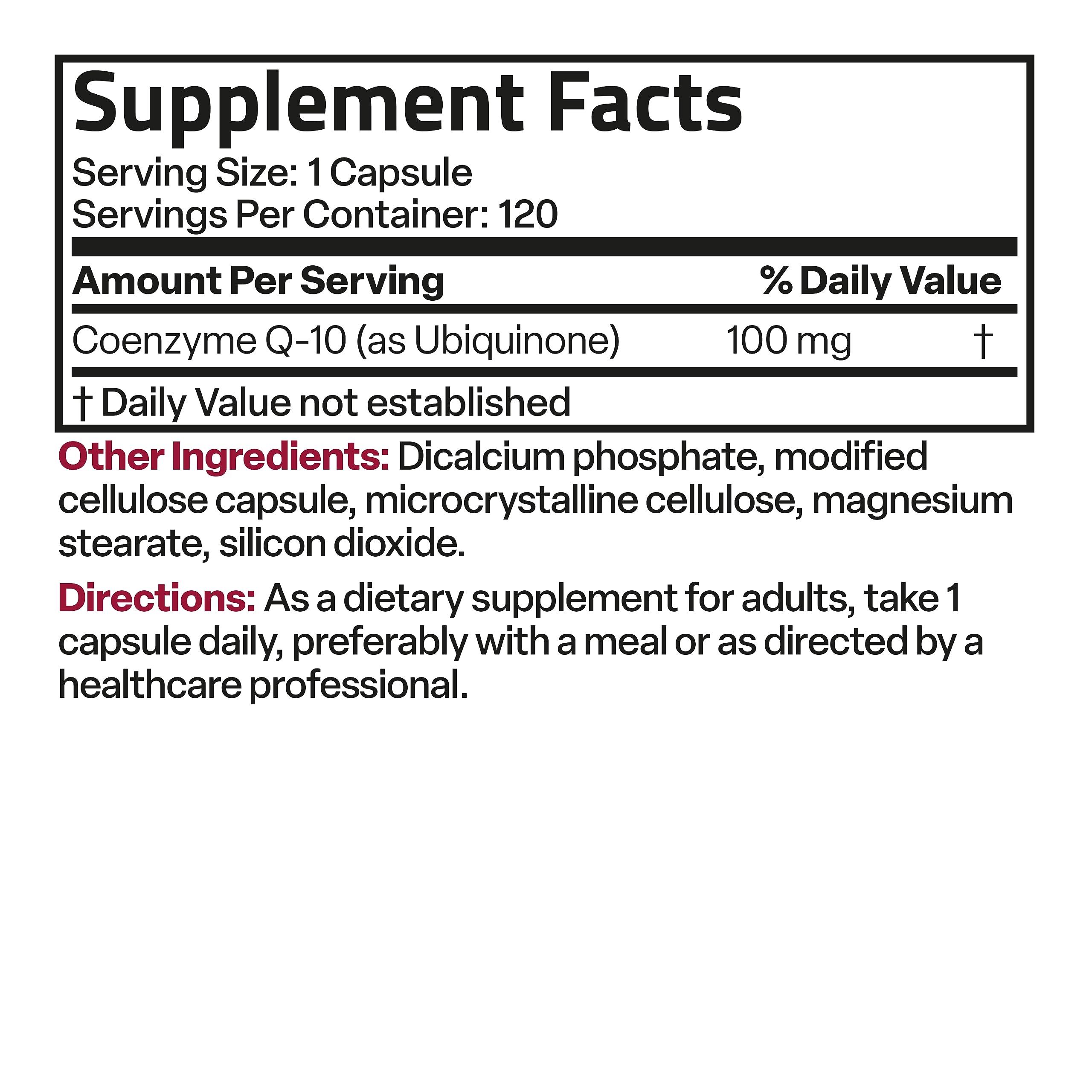 Bronson CoQ10 100 MG High Potency Cellular Energy Production, 120 Vegetarian Capsules Bronson uk supplements