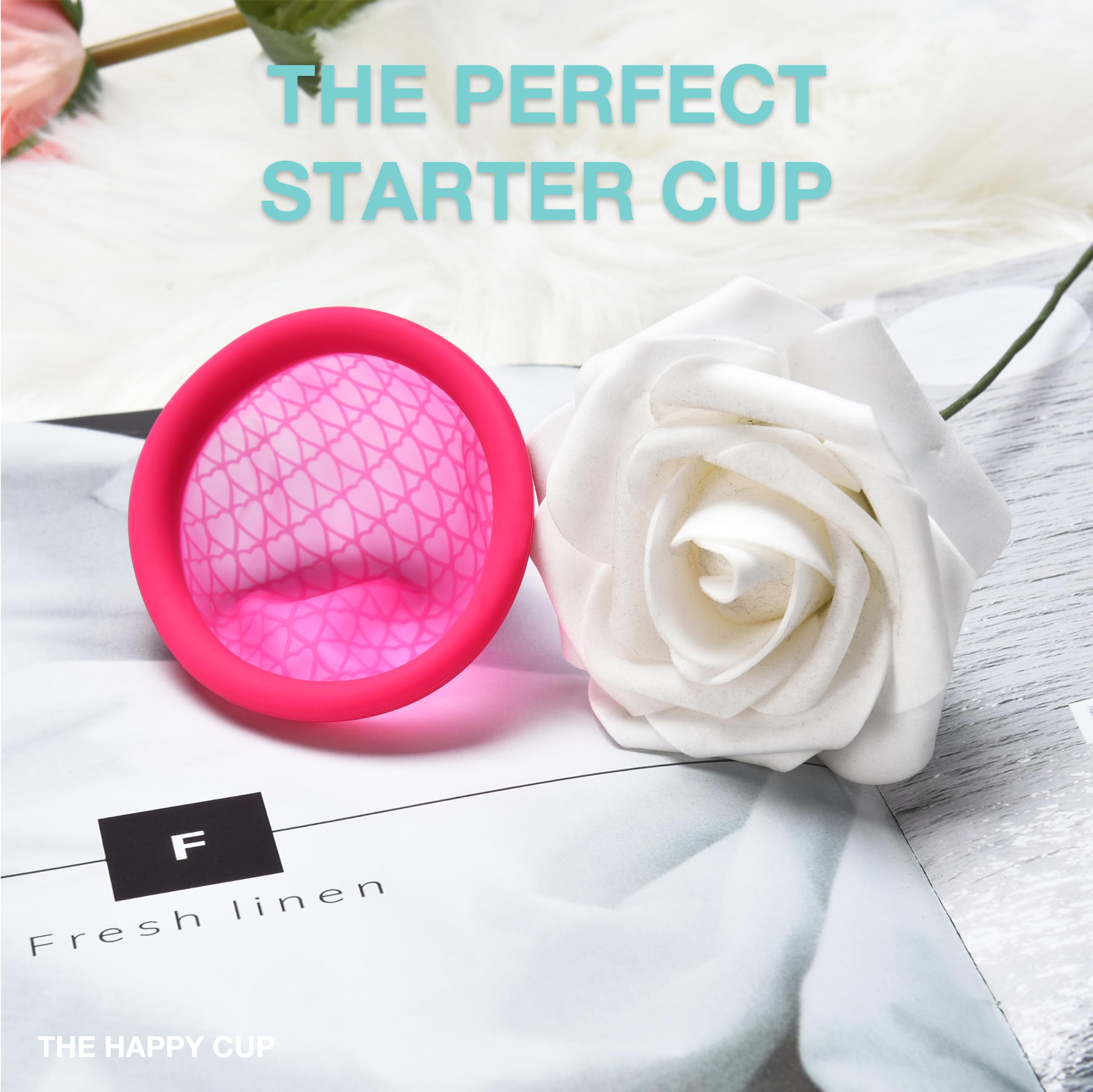 Hawwwy Reusable Menstrual Cup - Washable Period Cup with Flat-fold Compact Design HAWWWY uk supplements