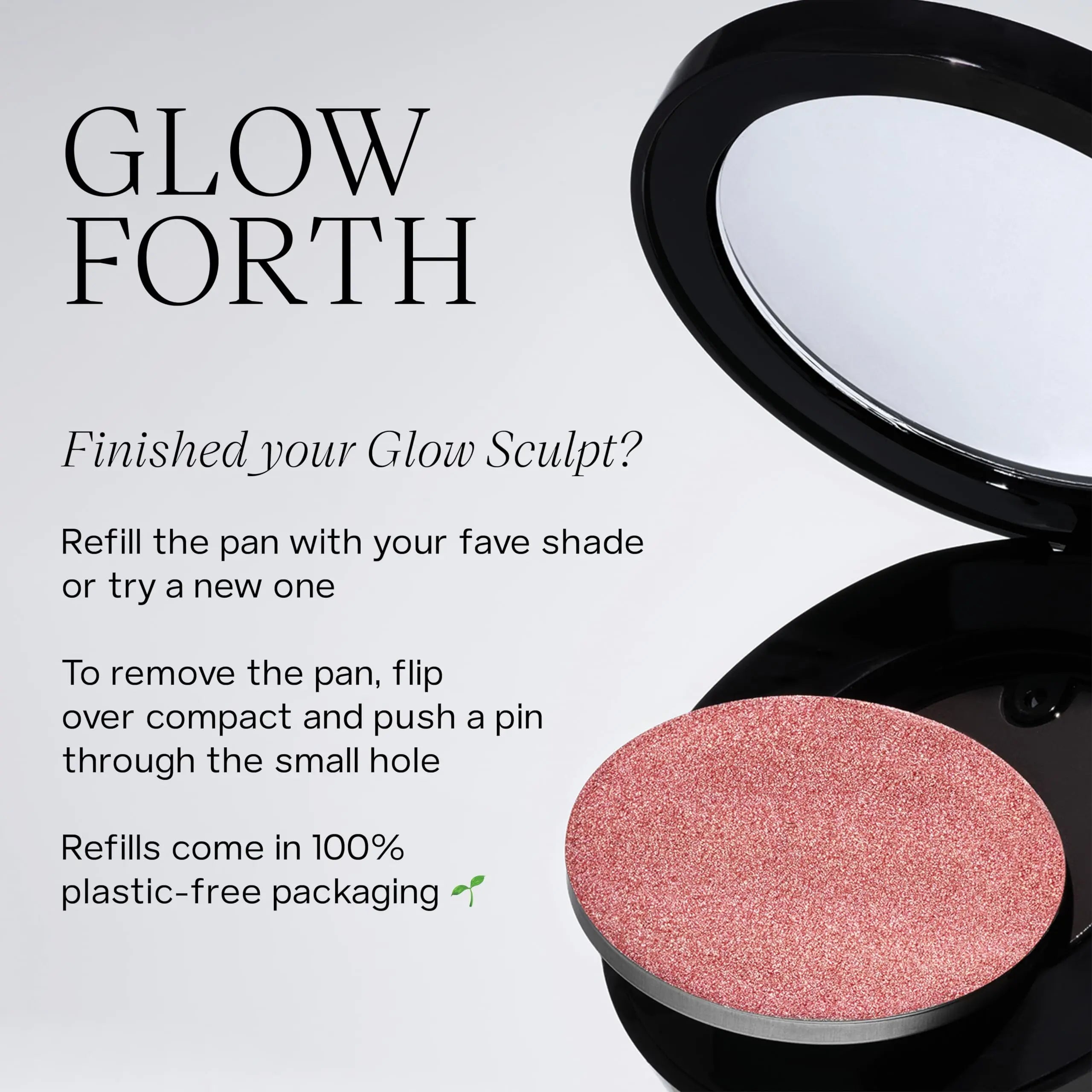 Saie Glow Sculpt Multi-Use Highlighter + Cream Blush - Lightweight Highlighter Makeup with Hyaluronic Acid + Micropearl for Radiant, Glowing Skin - Mauveglow (.02 oz) Saie uk supplements