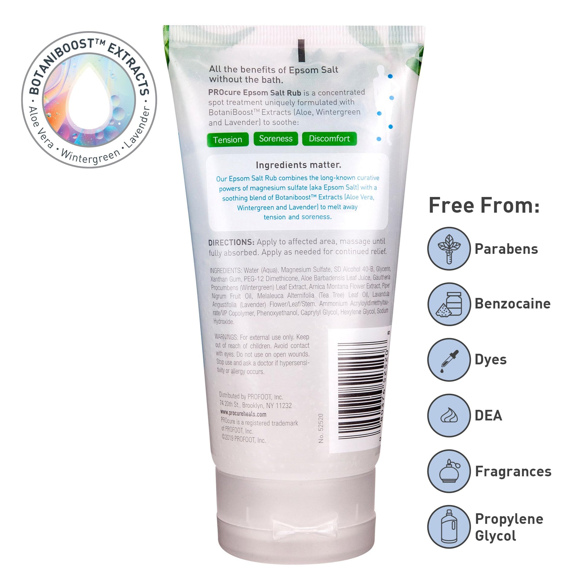 PROcure Epsom Salt Rub Gel – Concentrated Muscle Relief with Organic Aloe Vera & Essential Oils for Aches, Soreness & Tension – 2 Pack PROcure uk supplements