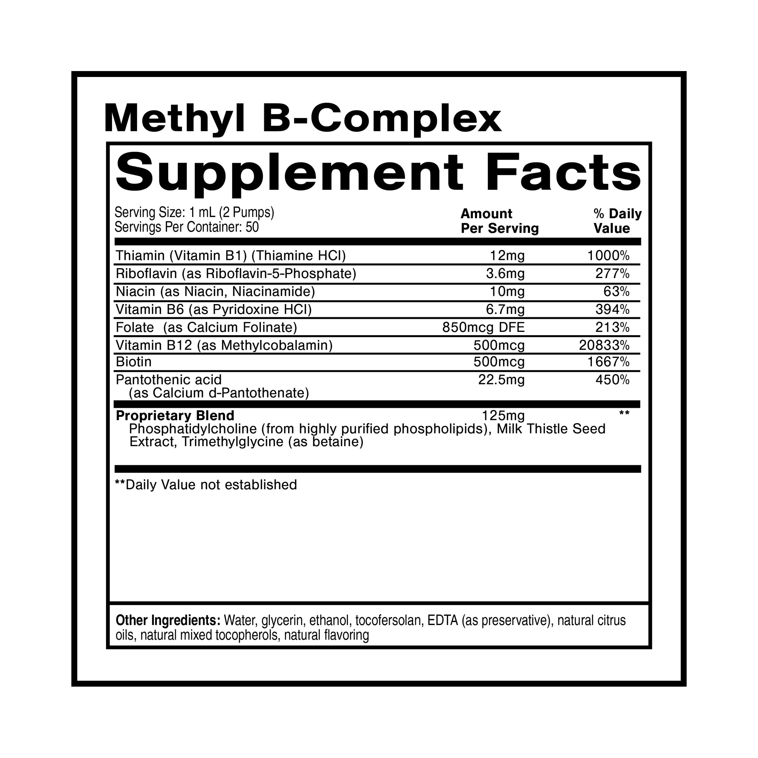 Quicksilver Scientific Methyl B Complex - Liquid Vitamin with Superior Liposomal Absorption of Vitamin B12, Folate, Vitamin B6, Riboflavin, Biotin, Pantothenic Acid, Vitamin B1, Niacin (50 ml) Quicksilver Scientific uk supplements