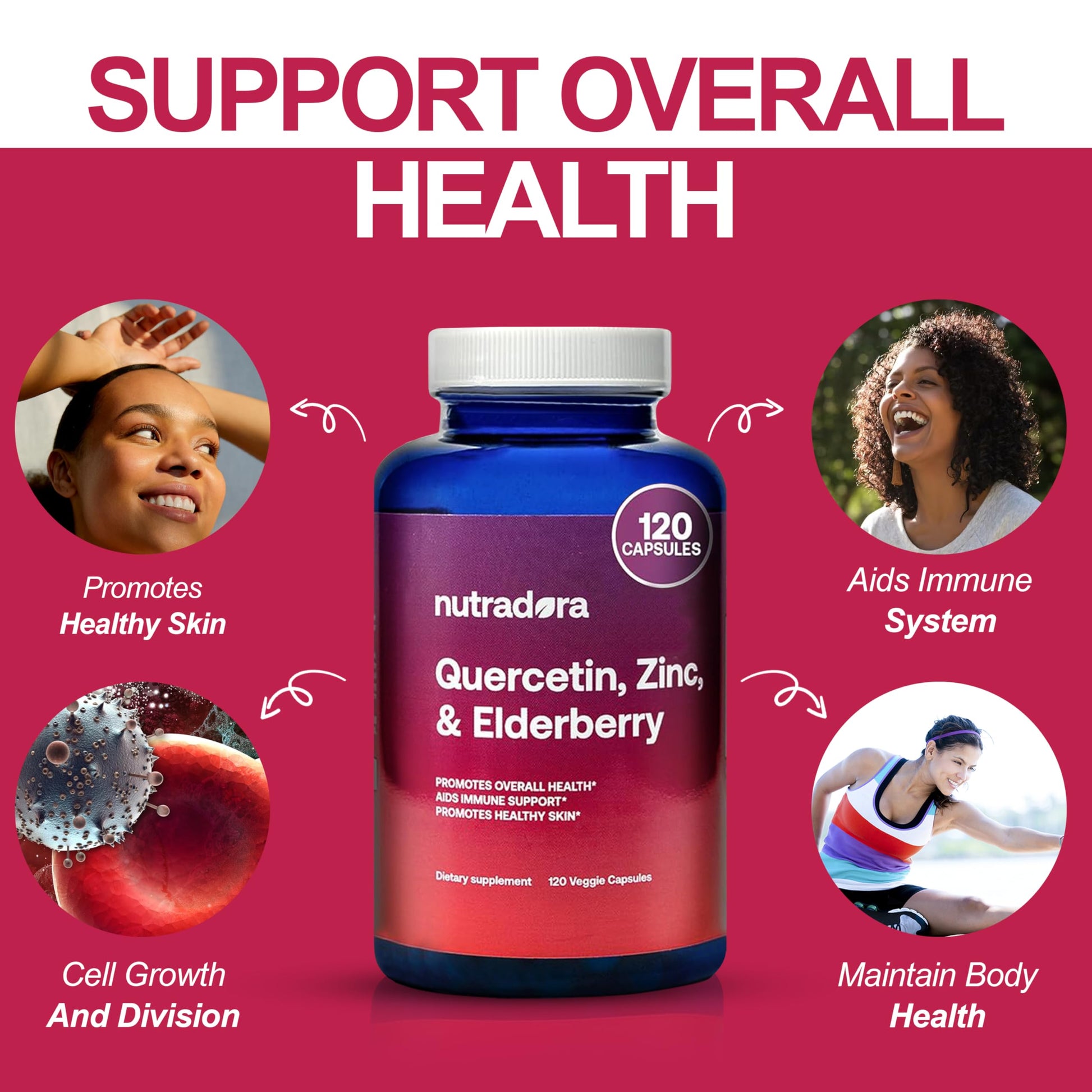 Nutradora Quercetin 1000mg Per Serving Veggie Capsules, Non-GMO Nutradora uk supplements