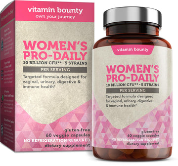 Vitamin Bounty Women's Pro Daily - Vaginal Probiotic & Prebiotic & pH Balance, Probiotics Vitamin Bounty uk supplements