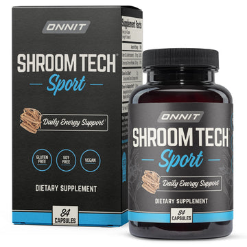 Onnit Shroom TECH Sport (84ct) | All Natural Pre-Workout Supplement with Ashwagandha ONNIT uk supplements