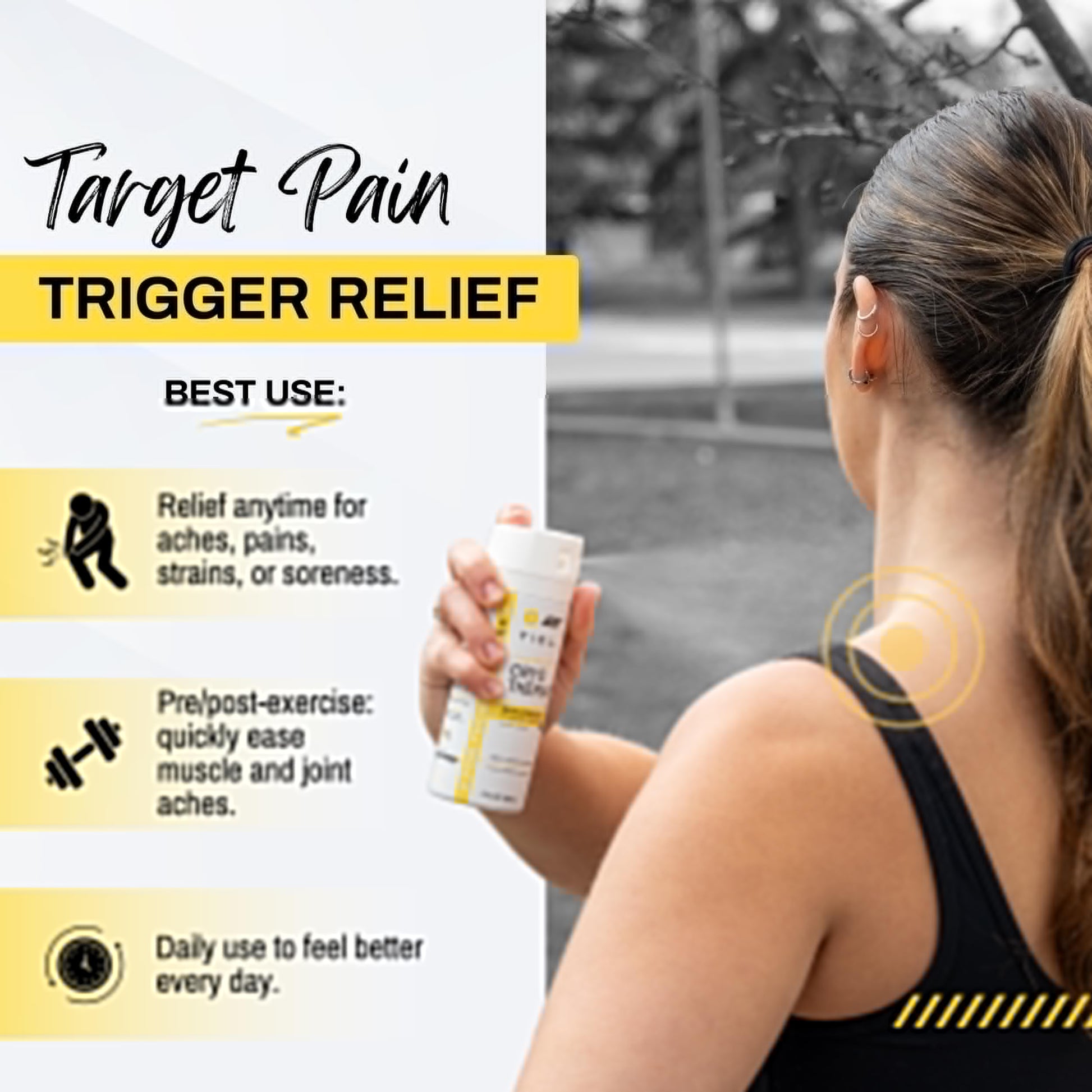 TIDL Cryotherapy Pain Relief Spray, 3 Oz (Pack of 2) Max Strength for Fast-Acting Muscle, Joint & Neck Pain Relief, Plant-Based Menthol & Camphor Pain Reliever, Quick Drying Formula TIDL uk supplements