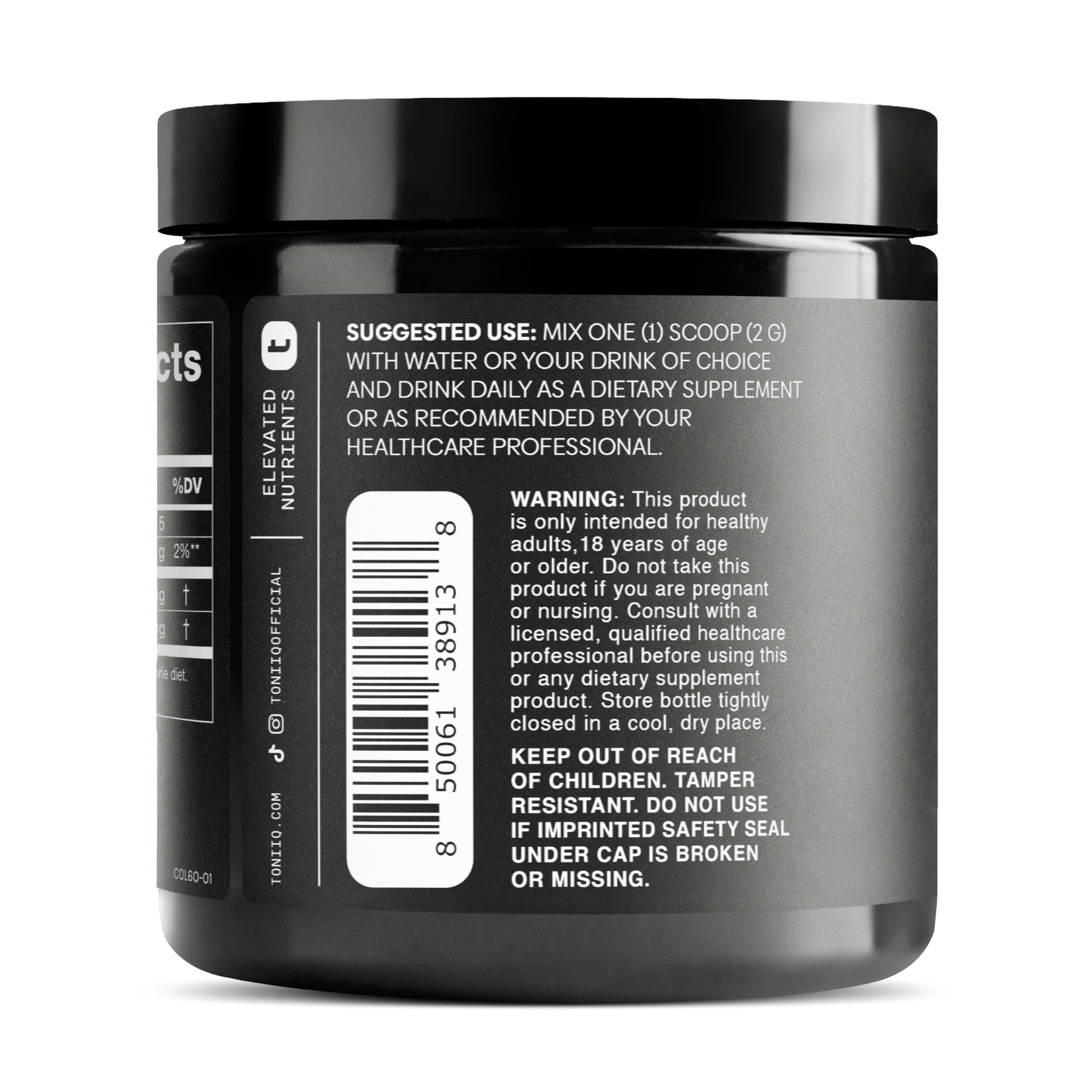 Ultra High Strength Bovine Colostrum Powder - 50% IgG - 2,000mg per Serving - Third Party Tested for Potency - Supports Immune, Gut, and Skin Health - 30 Servings -Premium Bovine Colostrum Supplement Toniiq uk supplements