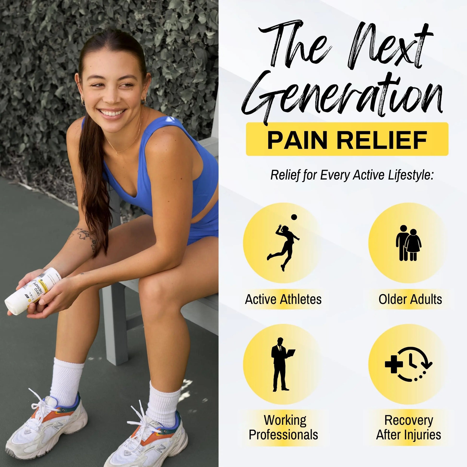 TIDL Cryotherapy Pain Relief Spray, 3 Oz (Pack of 2) Max Strength for Fast-Acting Muscle, Joint & Neck Pain Relief, Plant-Based Menthol & Camphor Pain Reliever, Quick Drying Formula TIDL uk supplements