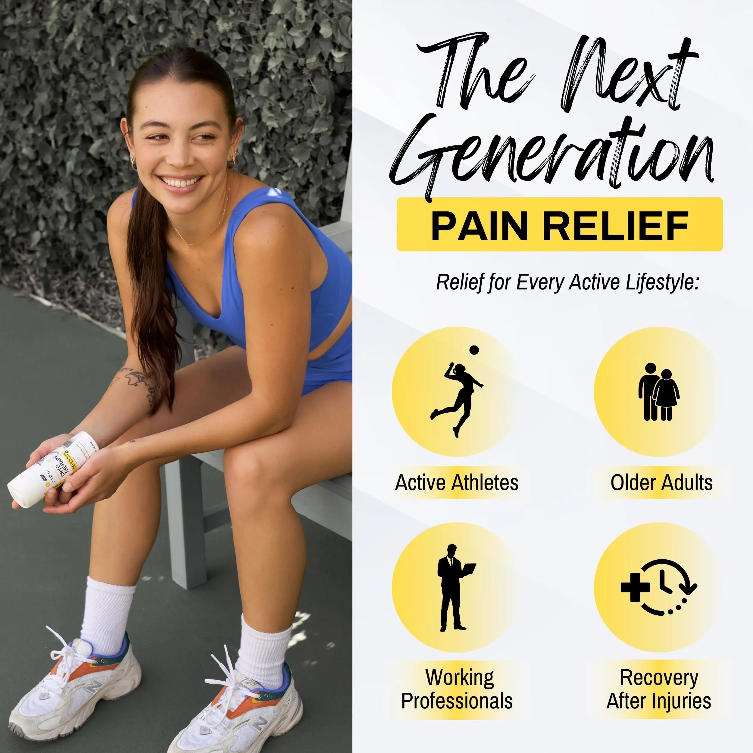 TIDL Cryotherapy Pain Relief Spray, 3 Oz (Pack of 2) Max Strength for Fast-Acting Muscle, Joint & Neck Pain Relief, Plant-Based Menthol & Camphor Pain Reliever, Quick Drying Formula TIDL uk supplements