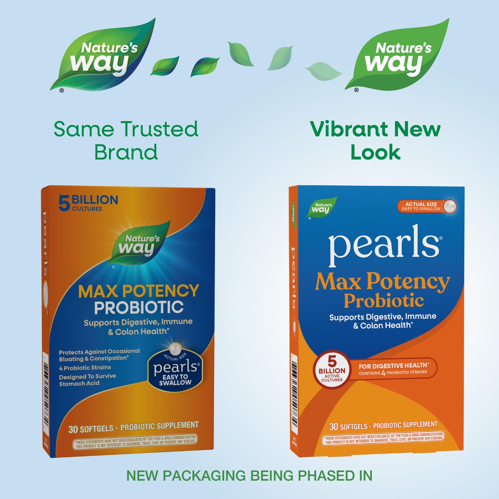 Nature's Way Pearls Max Potency Probiotic for Men and Women, Supports Digestive, Immune, Colon Health*, 5 Billion Live Cultures, No Refrigeration Required, 30 Softgels Nature's Way uk supplements