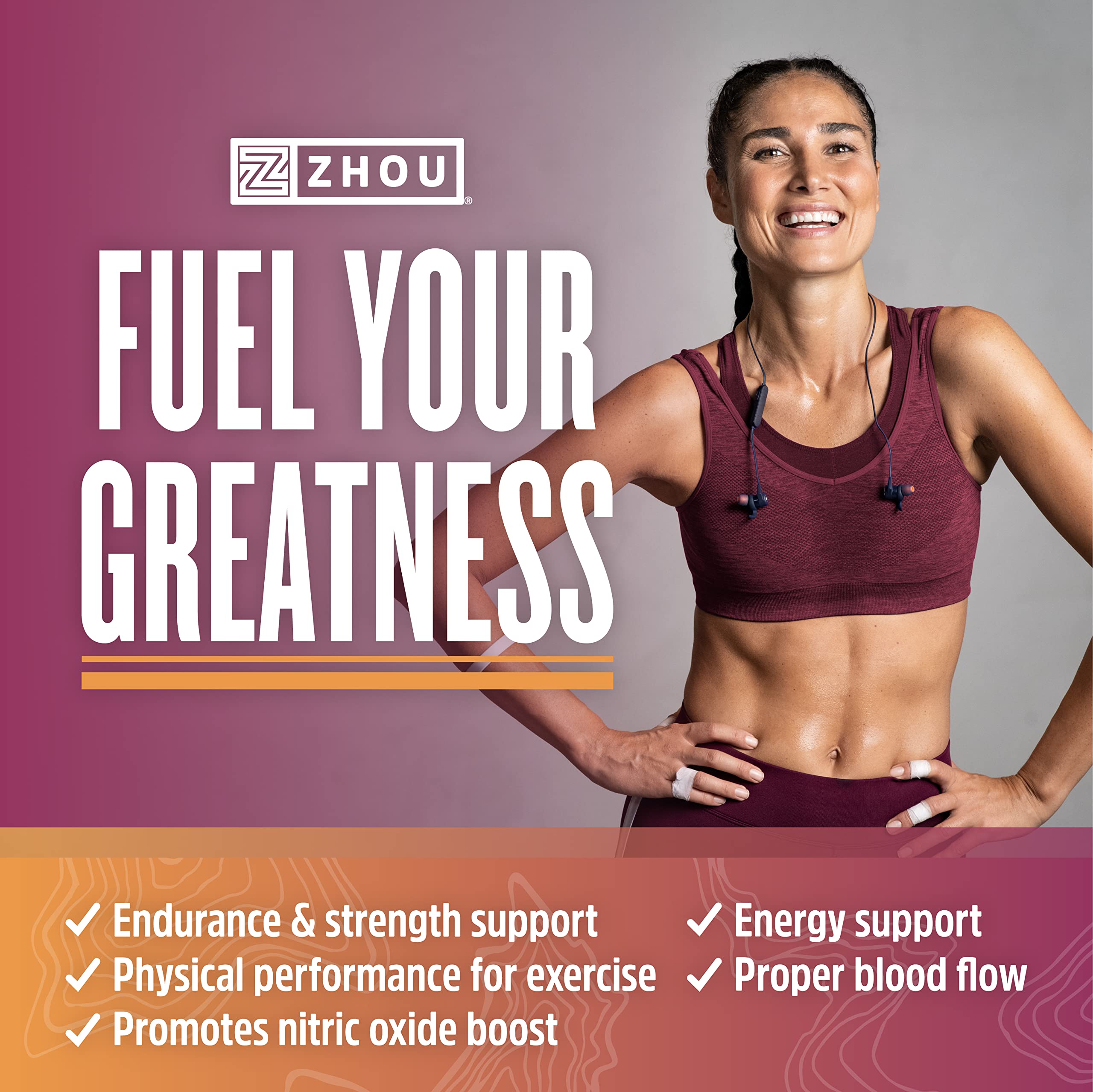 Zhou Nitric Oxide with L Arginine, Citrulline Malate, AAKG and Beet Root | Powerful N.O. Zhou Nutrition uk supplements