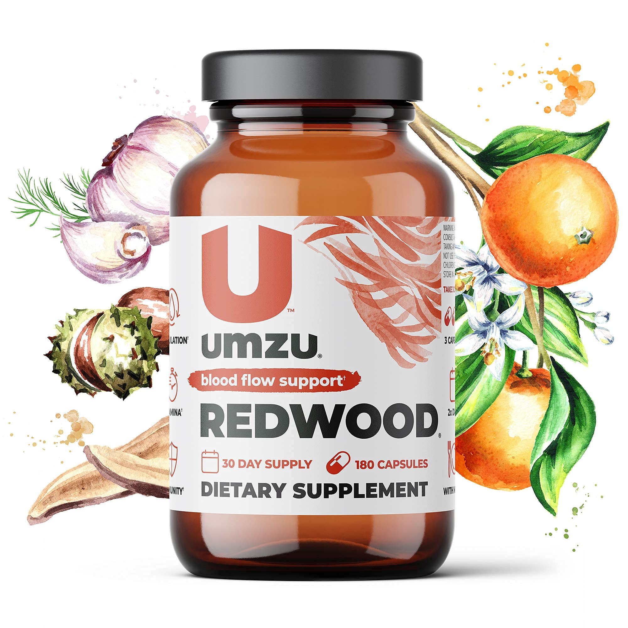 UMZU Redwood - Supports Nitric Oxide & Healthy Blood Flow - Blend of Vitamins & Herbal UMZU uk supplements