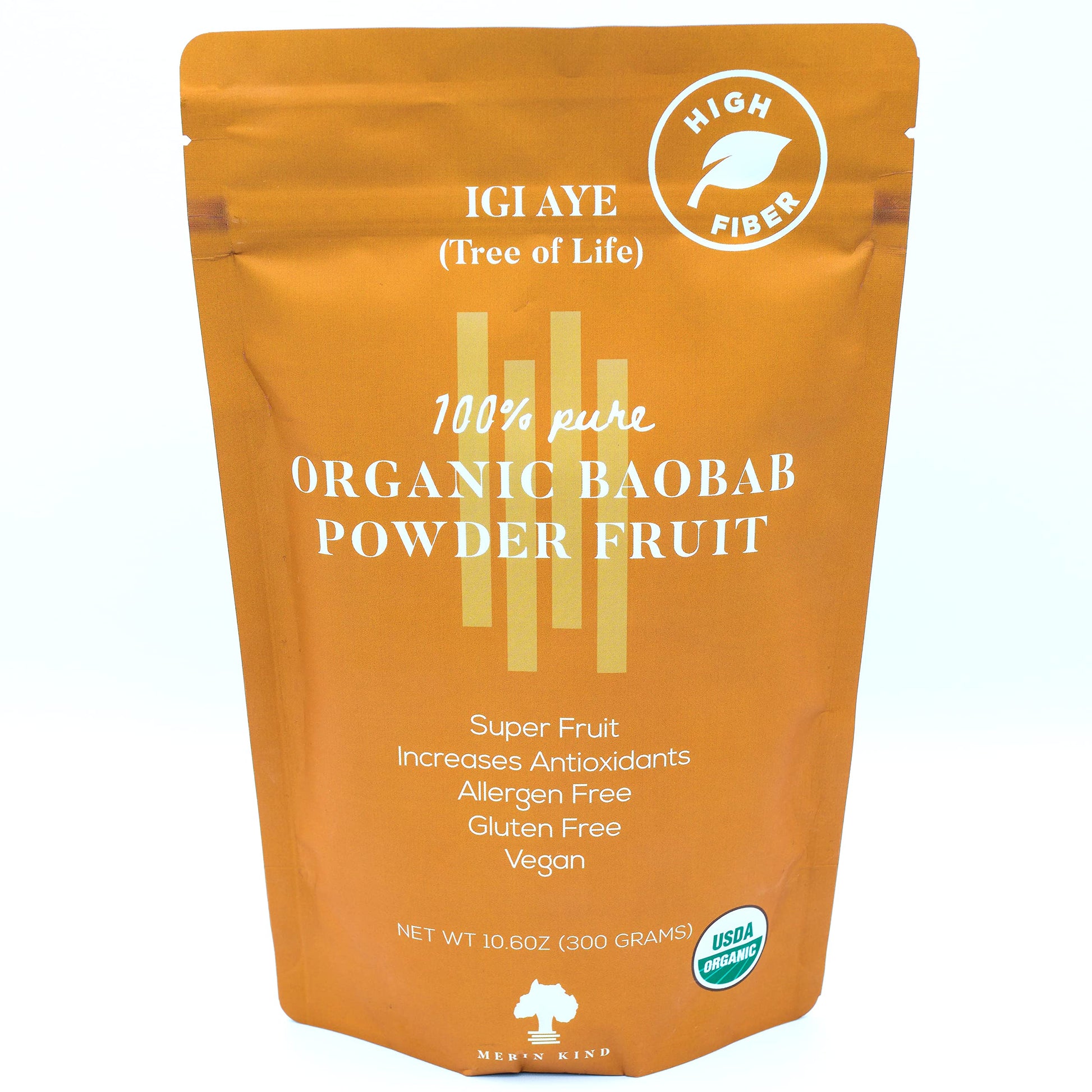 MERIN KIND Organic Baobab Powder - Prebiotic Fiber Supplement MERIN KIND uk supplements