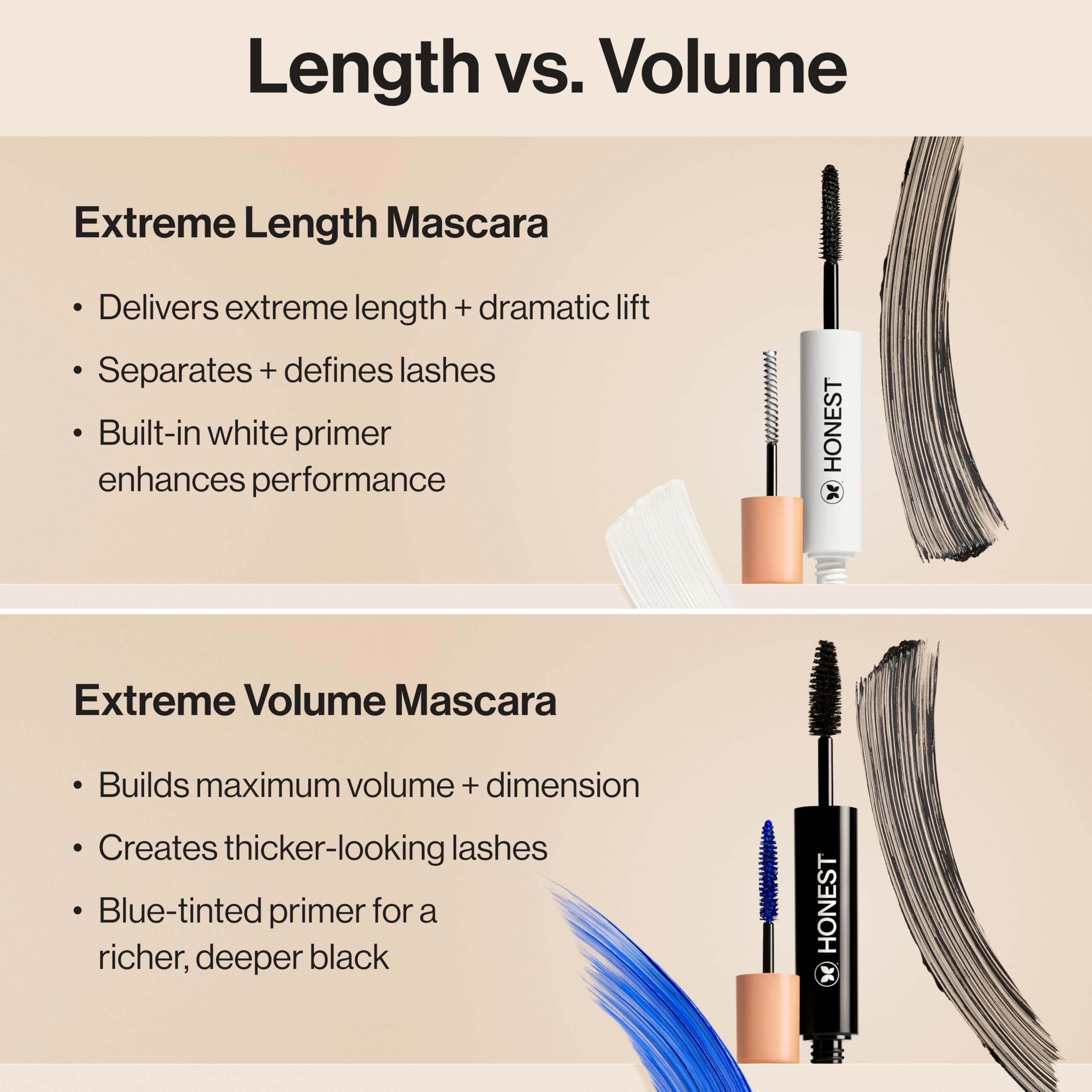 Honest Beauty 2-in-1 Extreme Length Clean Mascara + Lash Primer | Lengthening + Volumizing | Cruelty Free + Safe for Sensitive Eyes | Black, .27 fl oz Honest Beauty uk supplements