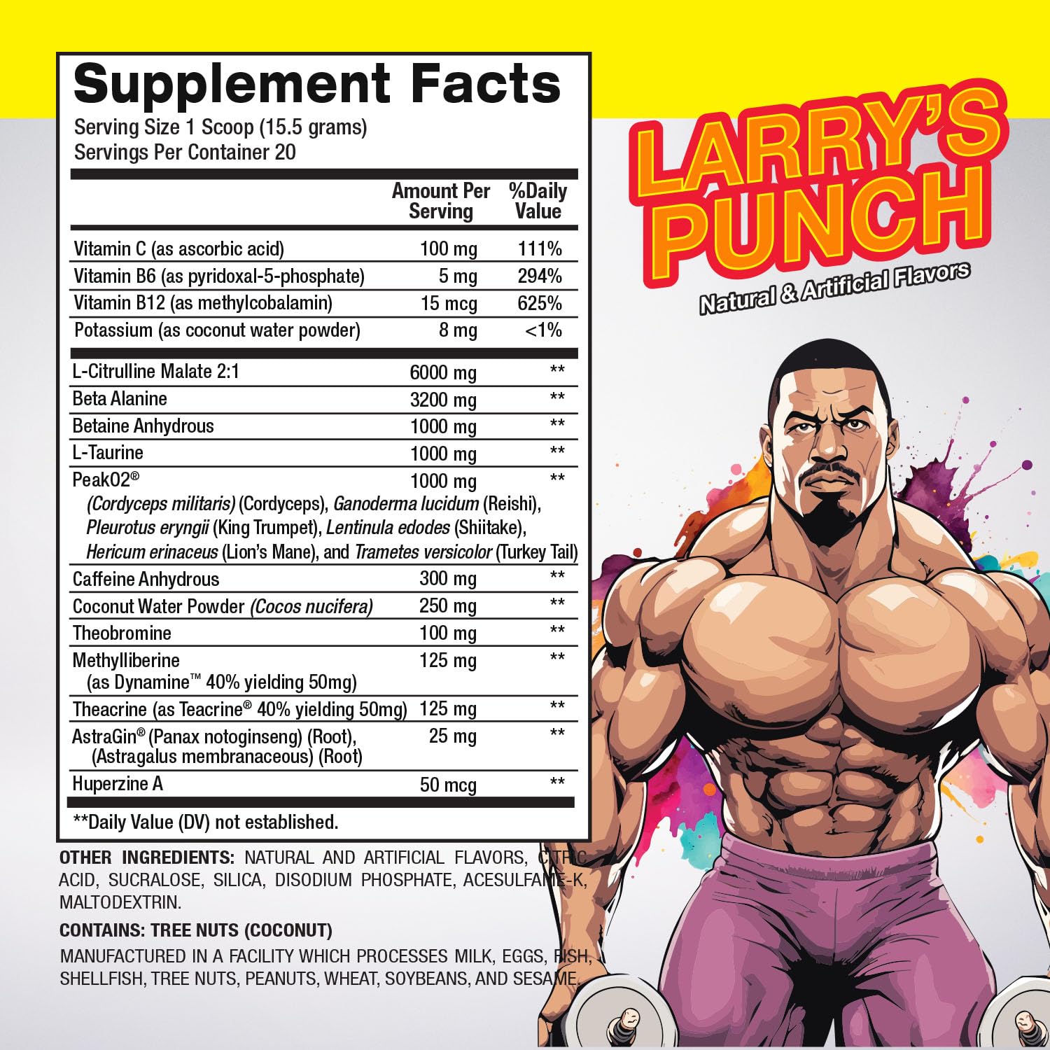 Larry Wheels' PR Preworkout - Enhance Performance with 6g Citrulline, 3.2g Beta Alanine PR Sciences uk supplements