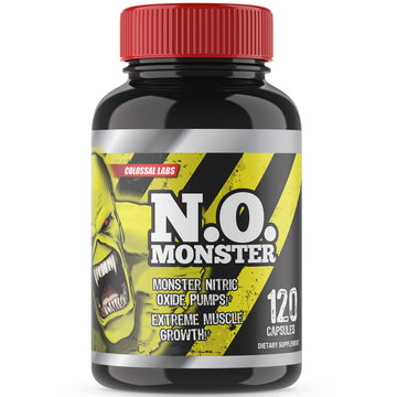 Colossal Labs Nitric Oxide Booster with L-Arginine, Extreme Pumps to Build Strength Goliath Labs uk supplements