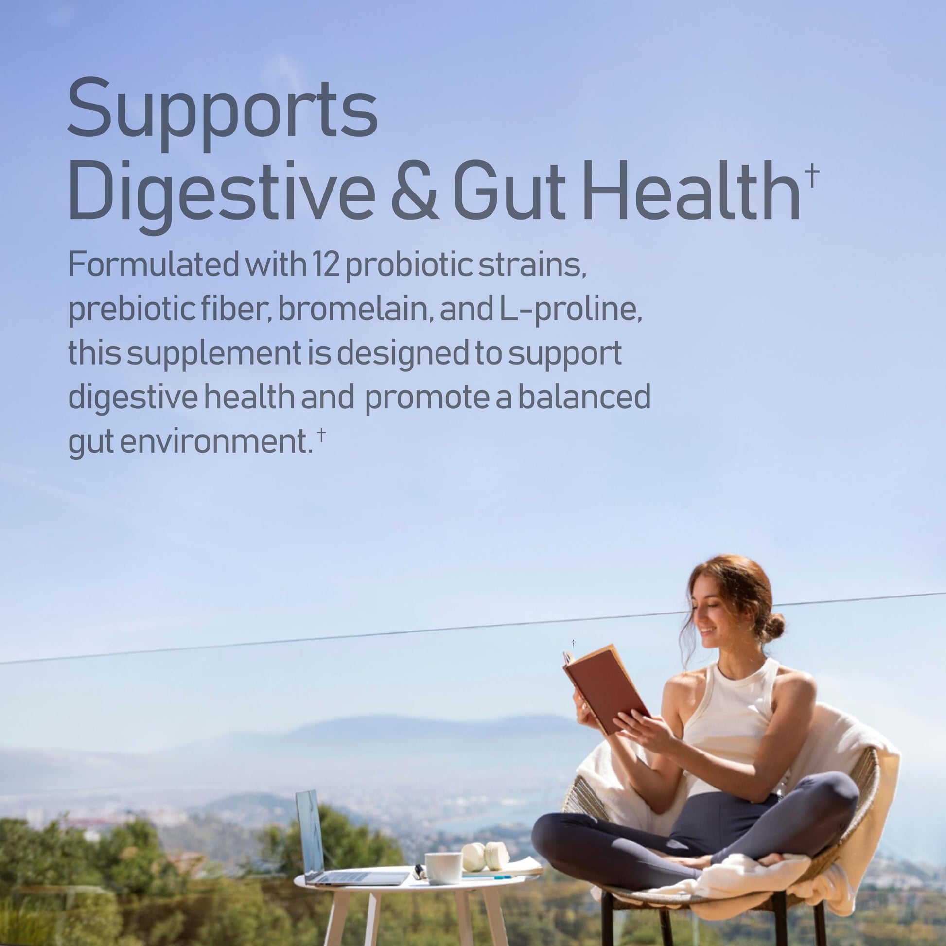 NANOWELL 12 Strains Probiotic 55 Billion CFU with Digestive Enzymes Powder - Immune Support, Gut Health, Probiotics, Prebiotics & Postbiotics - 60 Sticks, 60 Day Supply NANOWELL uk supplements