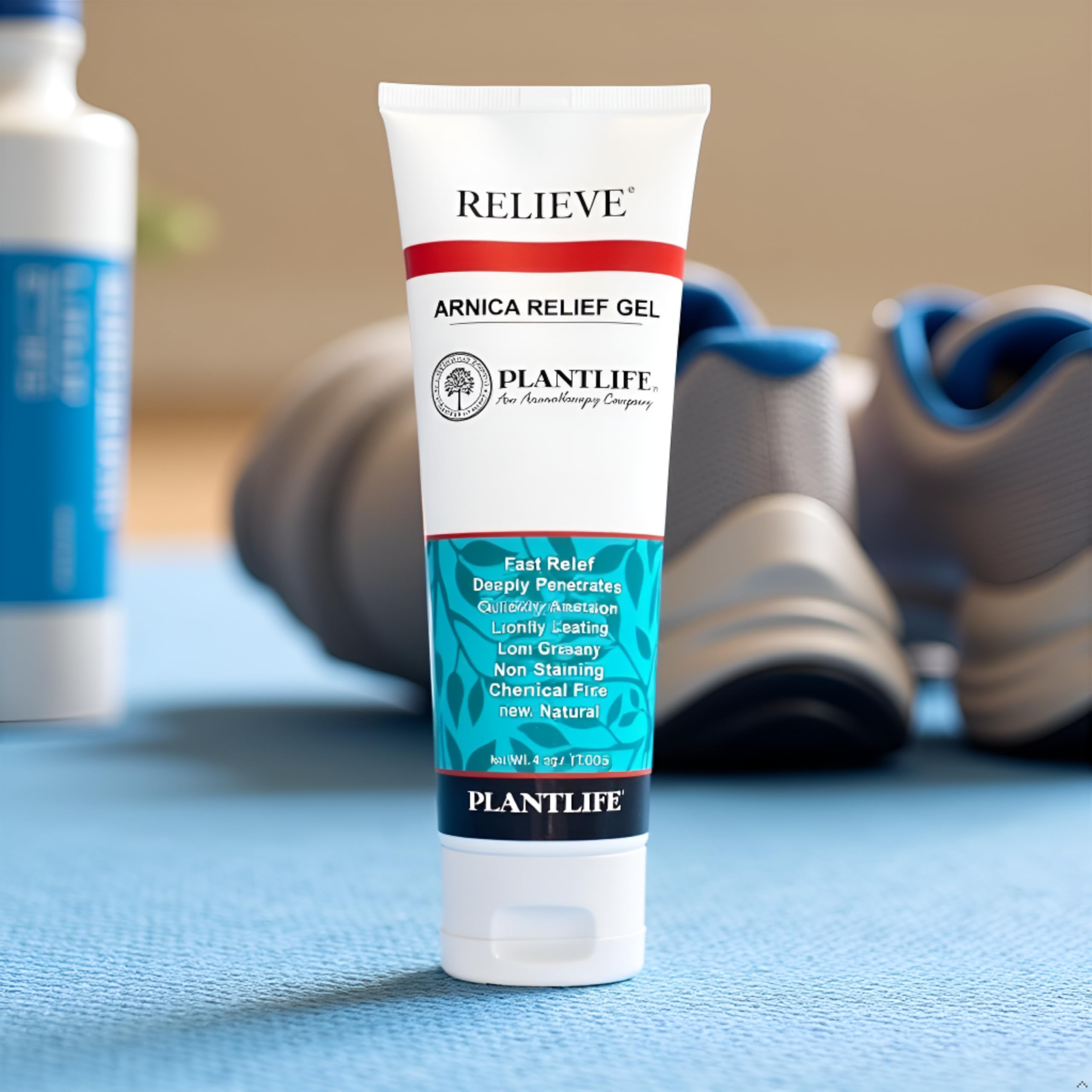 Plantlife Arnica Relieve Gel - Made with Arnica and 100% Pure Essential Oils - Relieve Products are a Homeopathic Solution for Everyday Use - Works Quickly and Effectively - Made in California Plantlife uk supplements