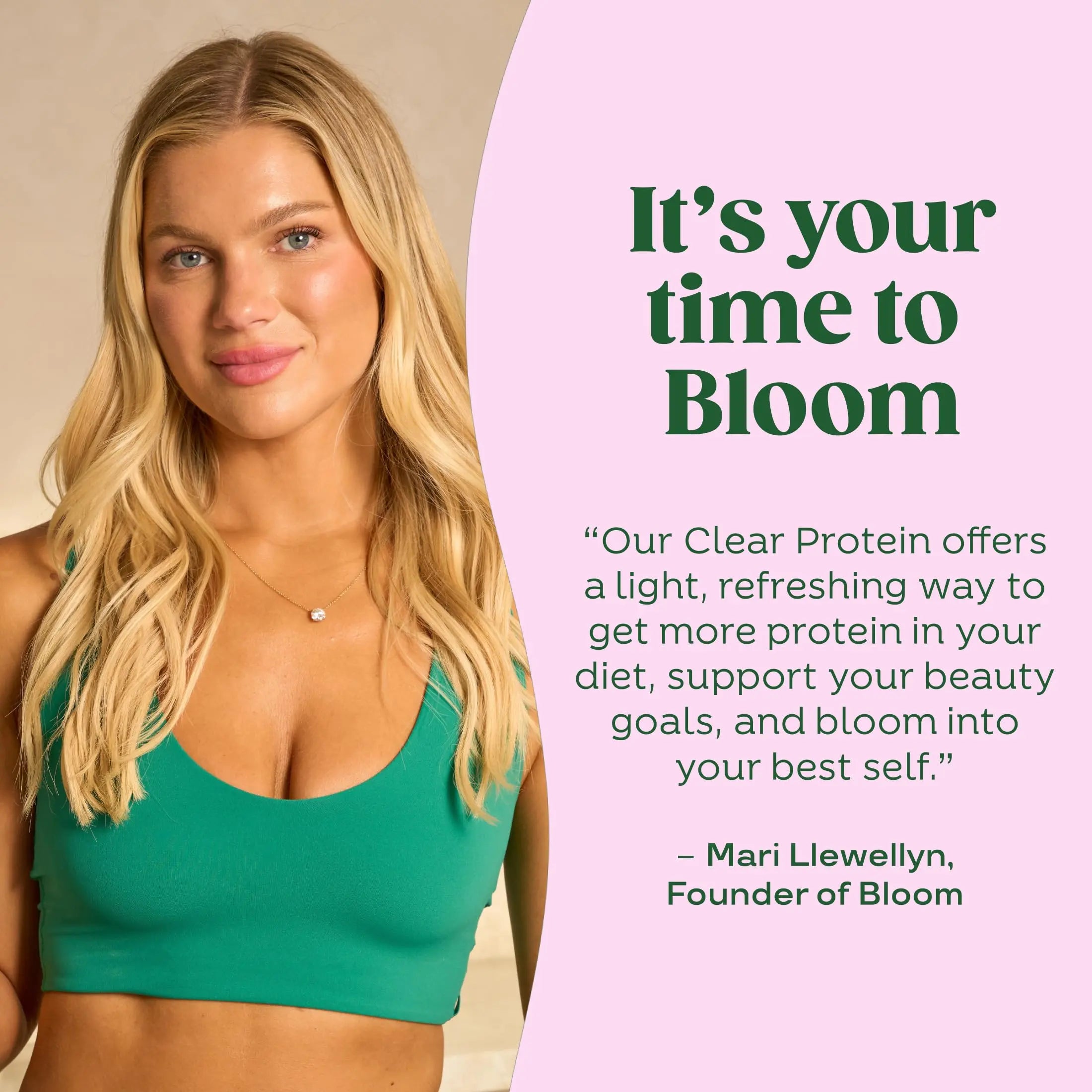 Bloom Clear Protein, Whey Protein Isolate with Collagen Peptides and Digestive Enzymes, 20g Protein, Sugar Free Post Workout Drink Mix, 90 Calories, Bloom Nutrition uk supplements