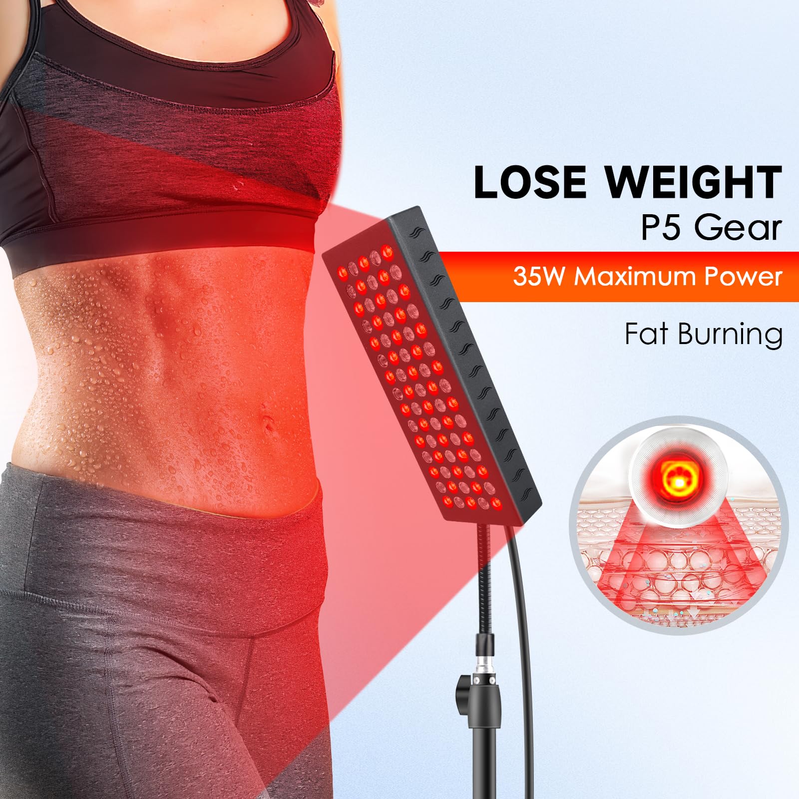 Infrared Red Light Therapy Lamp: Heating Pad Pain Relief for Body 75 LEDs Red Light Astarexin uk supplements