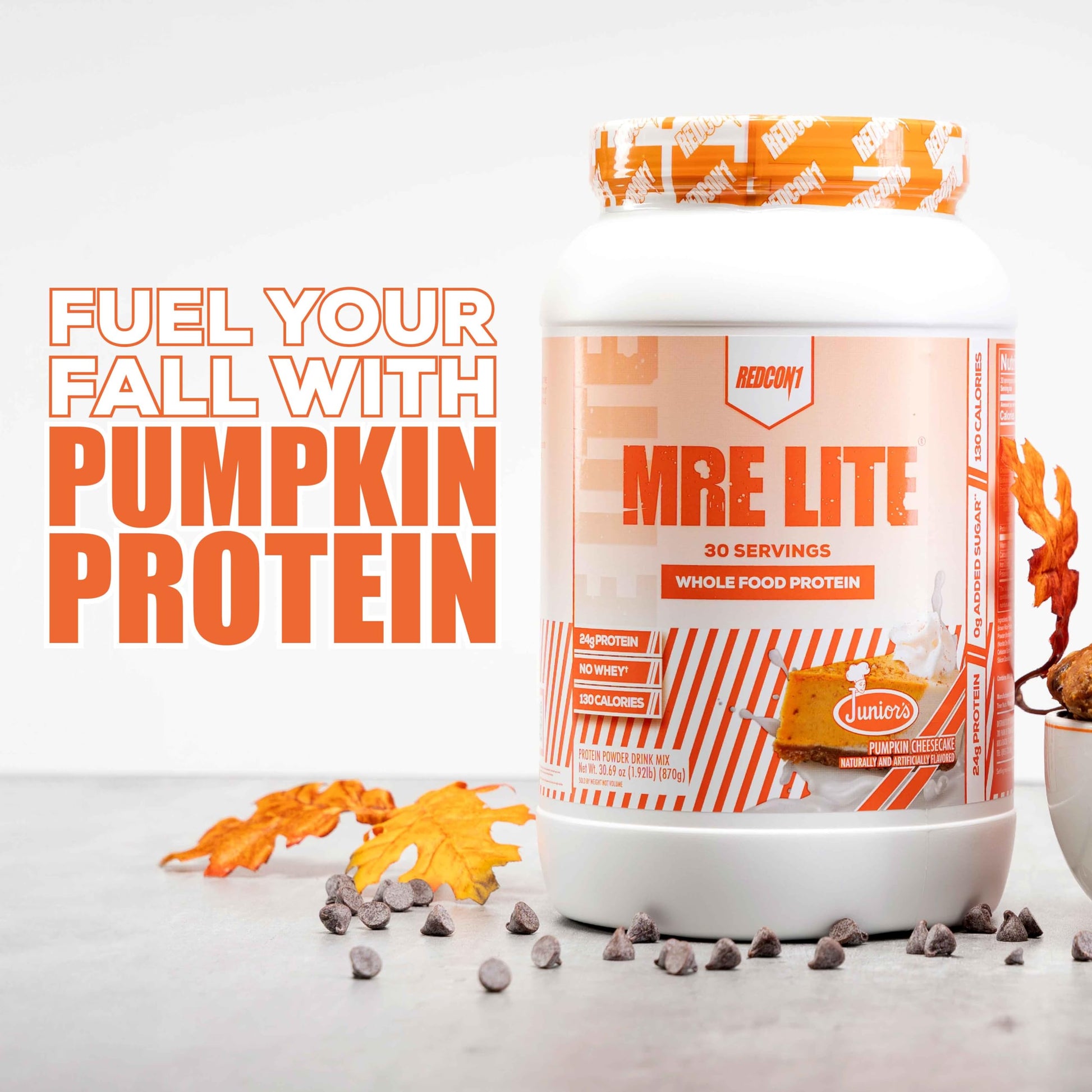 REDCON1 MRE Lite Whole Food Protein Powder, Juniors, Pumpkin Cheesecake - Low Carb REDCON1 uk supplements