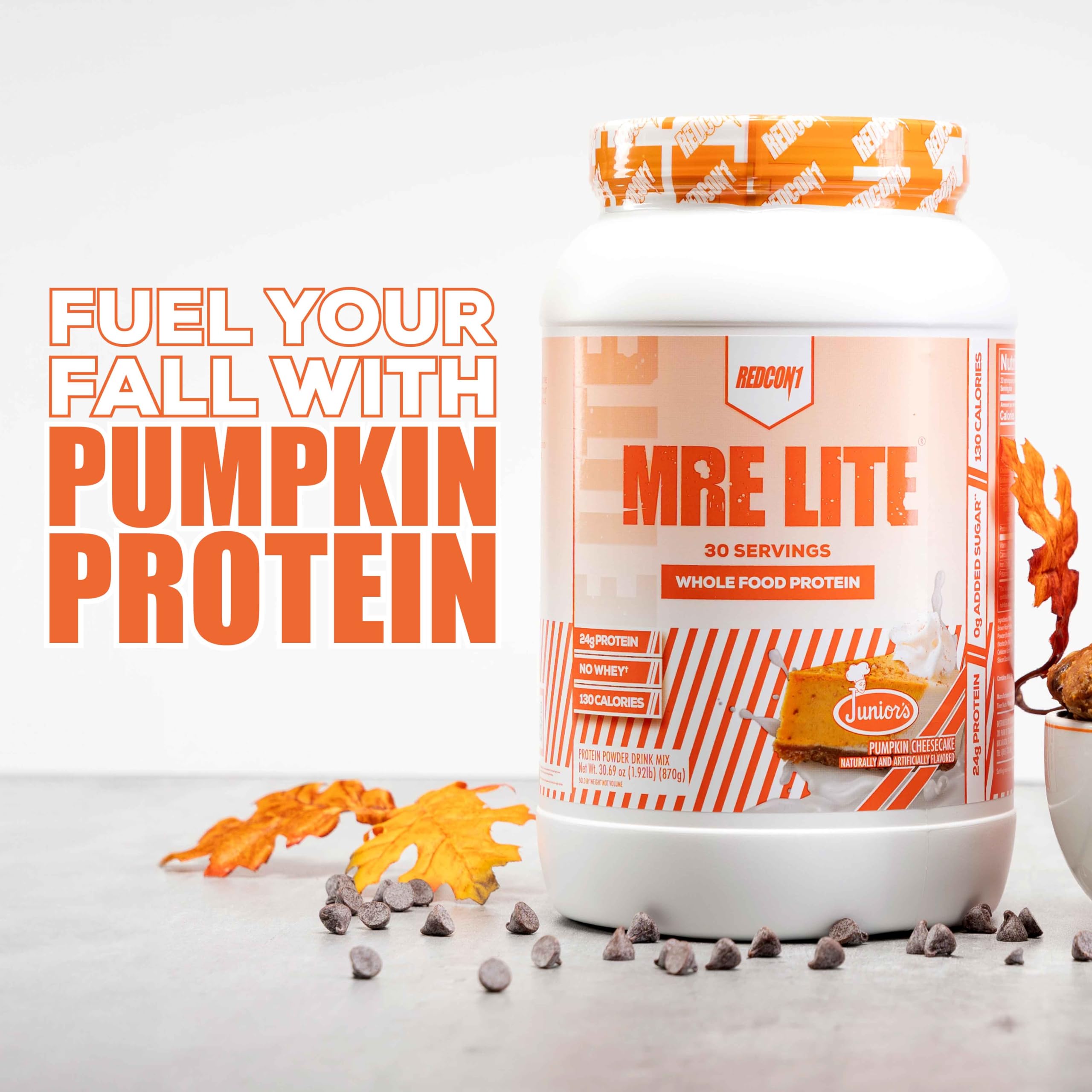 REDCON1 MRE Lite Whole Food Protein Powder, Juniors, Pumpkin Cheesecake - Low Carb REDCON1 uk supplements