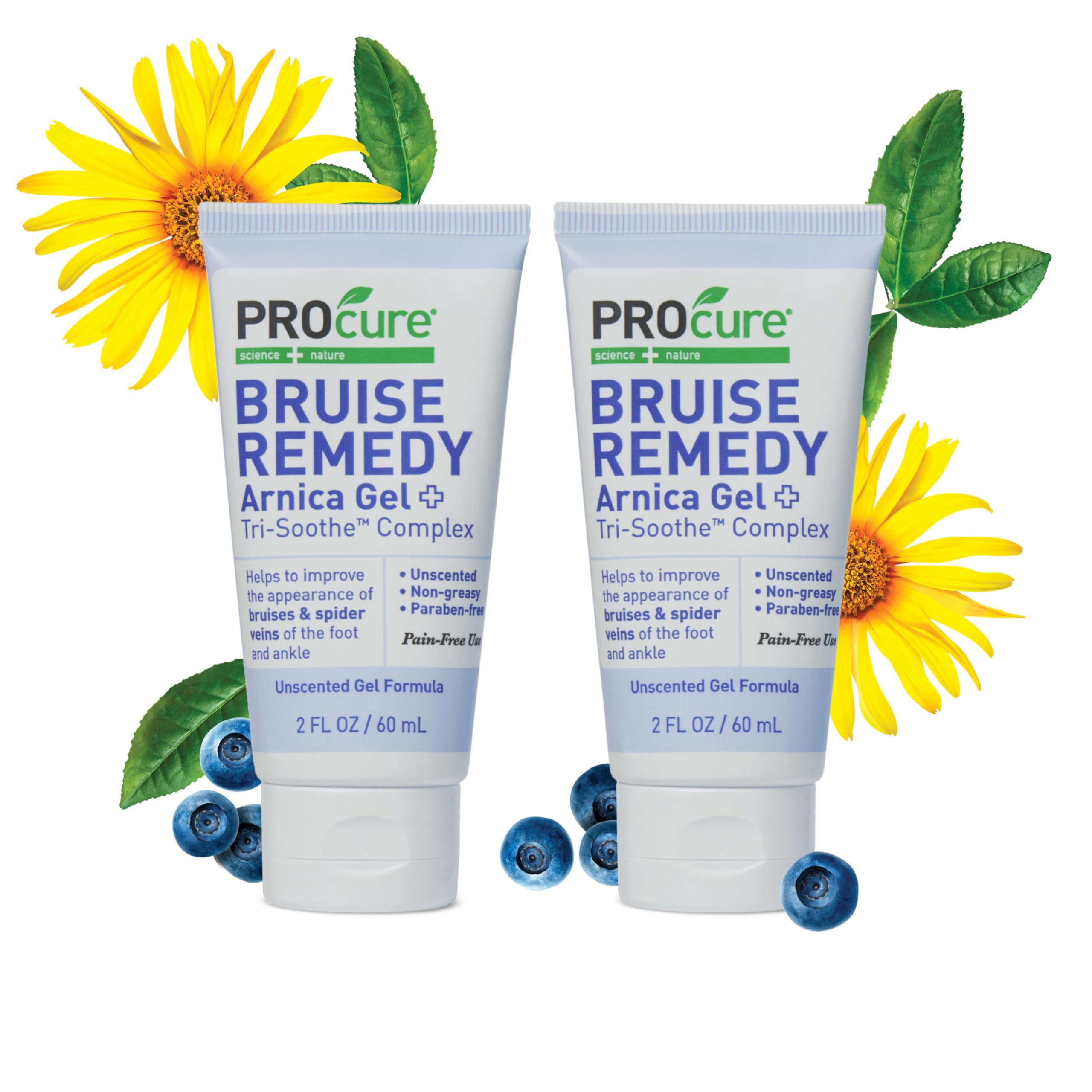PROcure Arnica & MSM Bruise Remedy Gel – Paraben-Free, Unscented Arnica Montana Gel for Bruising, Spider Veins & Skin Discoloration – 2 Pack PROcure uk supplements