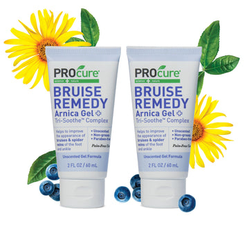 PROcure Arnica & MSM Bruise Remedy Gel – Paraben-Free, Unscented Arnica Montana Gel for Bruising, Spider Veins & Skin Discoloration – 2 Pack PROcure uk supplements