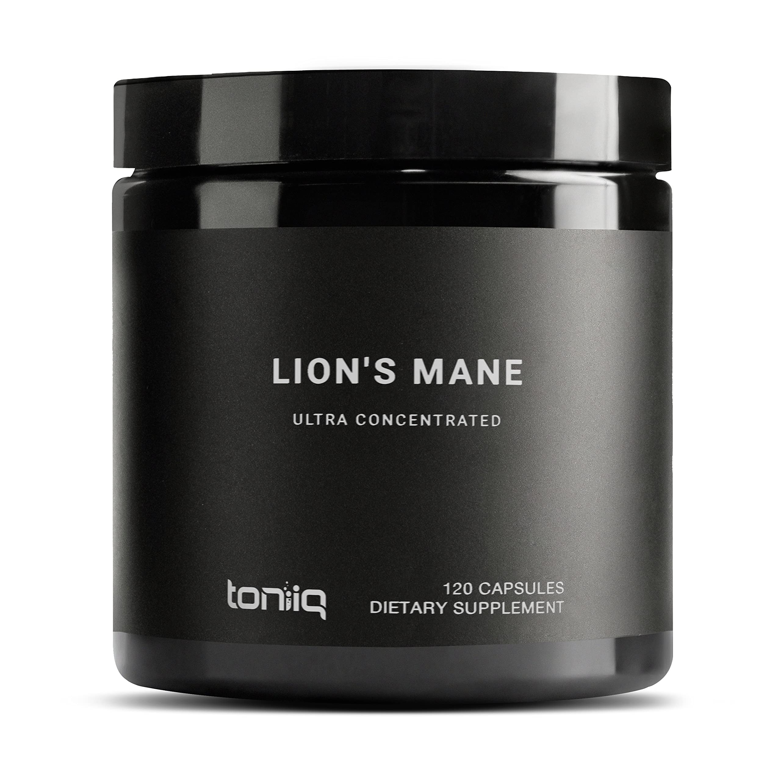 Toniiq Lion’s Mane - Ultra High Potency 10:1 Extract with 30% Polysaccharides - Highly Concentrated & Bioactive - Third-Party Lab Tested - 120 Capsules Toniiq uk supplements