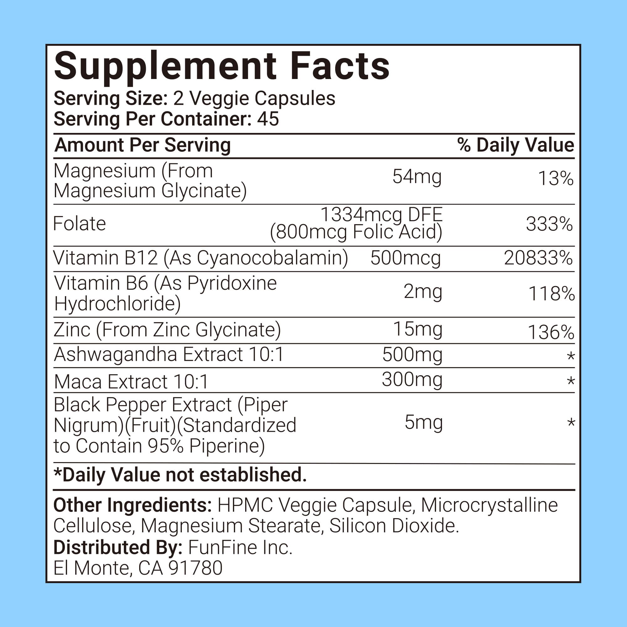 RevitaPlus 8-in-1 Ashwagandha Supplements with B12 B6 Magnesium Maca Zinc Folate, Cortisol Supplements for Women and Men Supports Stress Relief, Sleep, Energy, Focus(90 Capsules) RevitaPlus uk supplements