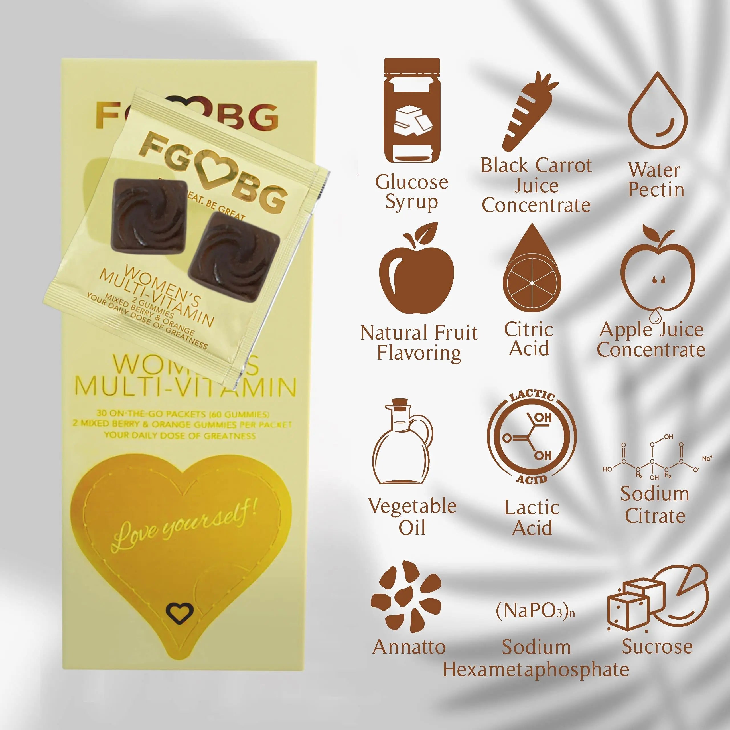 FGBG Women’s Multivitamin Gummies | Vegan All in One Formula | Boost Energy, Brain Function| Cruelty-Free | 30-Day Supply FGBG uk supplements