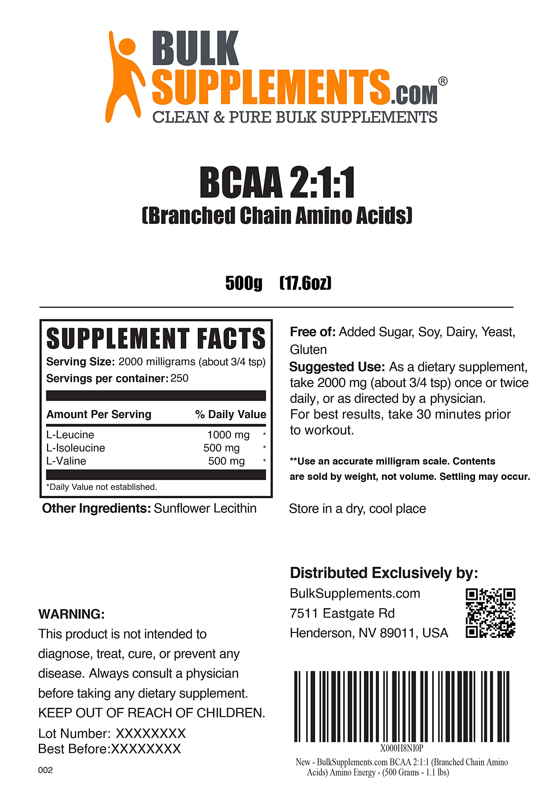 BULKSUPPLEMENTS.COM Beta Alanine Powder (500g), with L-Citrulline Malate 2:1 Powder BULKSUPPLEMENTS.COM uk supplements