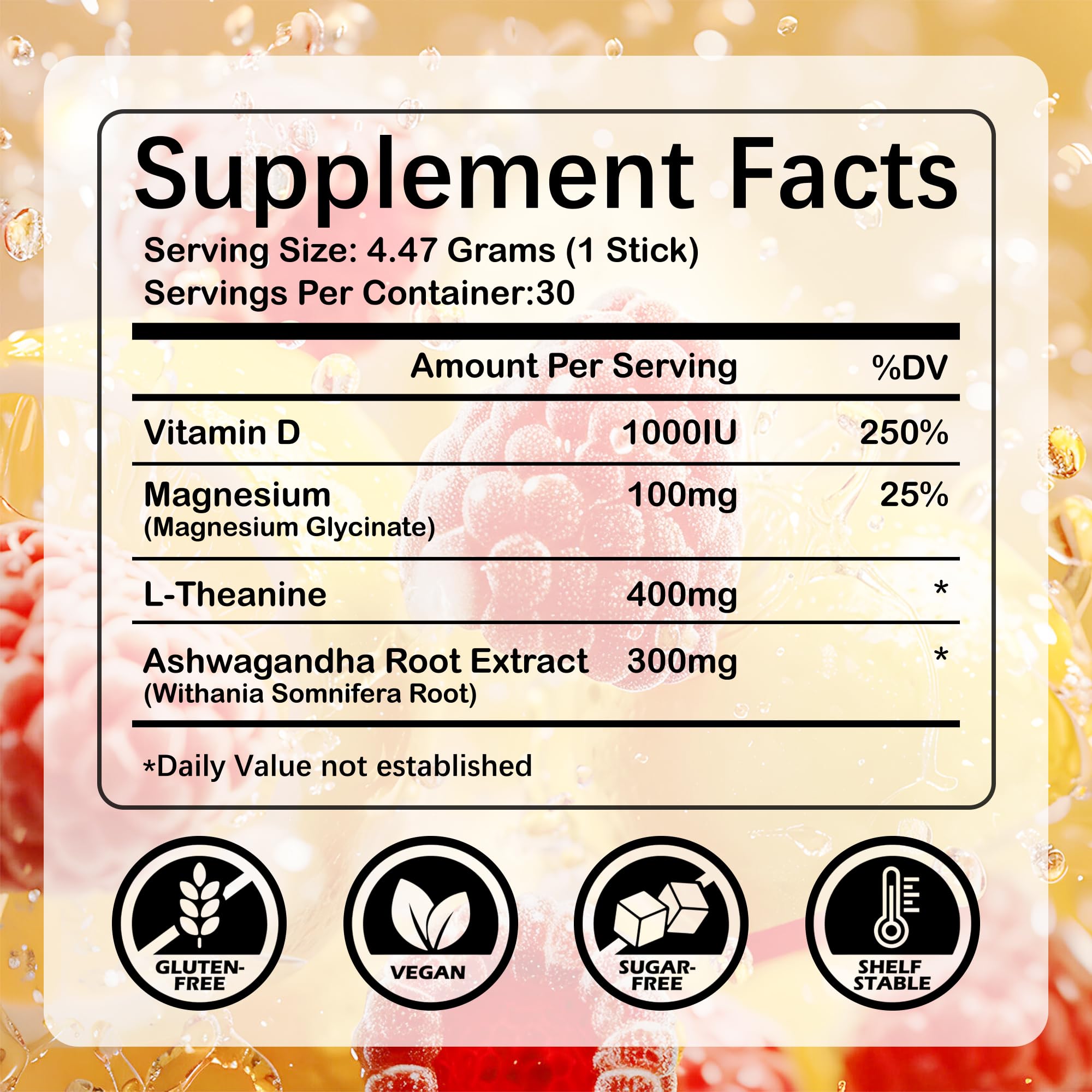 VENQUORIN Super Cortisol Calm Supplement Drink Powder for Women & Men with Magnesium Glycinate, Ashwagandha, L-Theanine & Vitamin D3 | Relaxation & Mood Support | Sugar Free, Vegan, 30 Servings VENQUORIN uk supplements